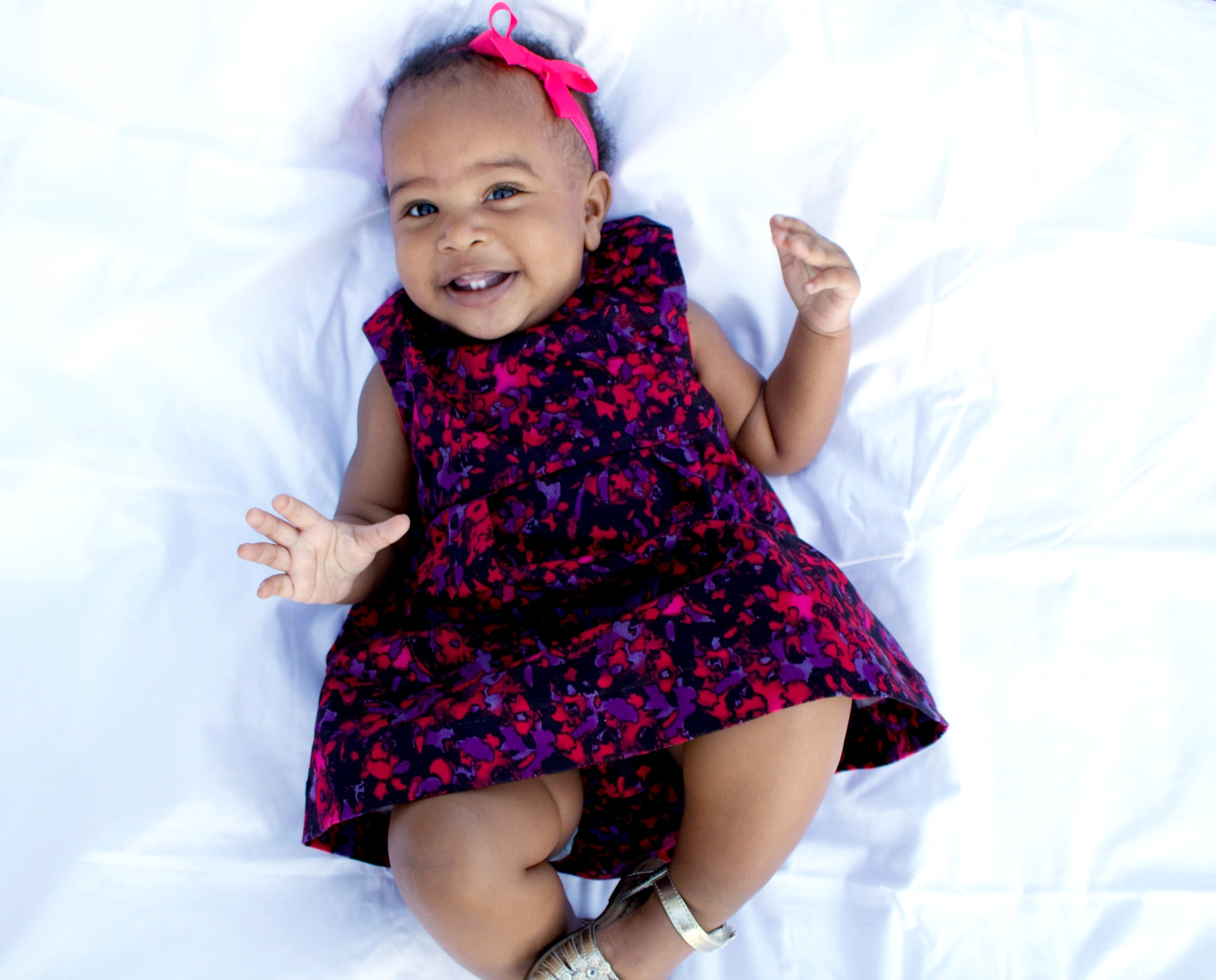 Beautiful Floral Sateen Baby Dress: Butterick 3782