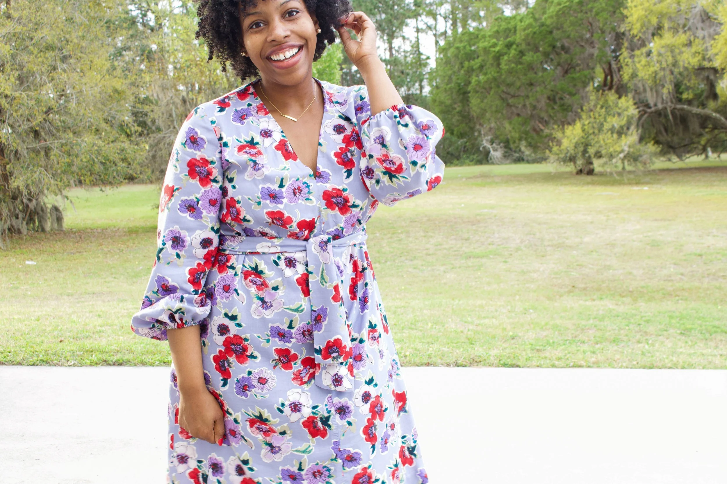 Floral Easter Dress: Simplicity 1059 &amp; 8225