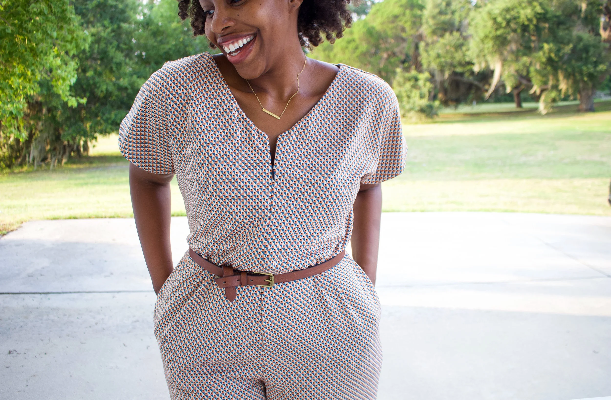 Front Zip Jumpsuit: New Look 6413