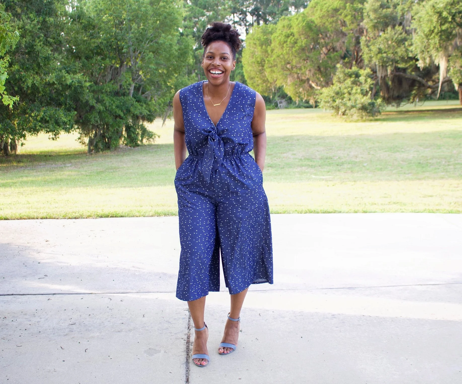Front Tie Denim Jumpsuit: McCalls 7756