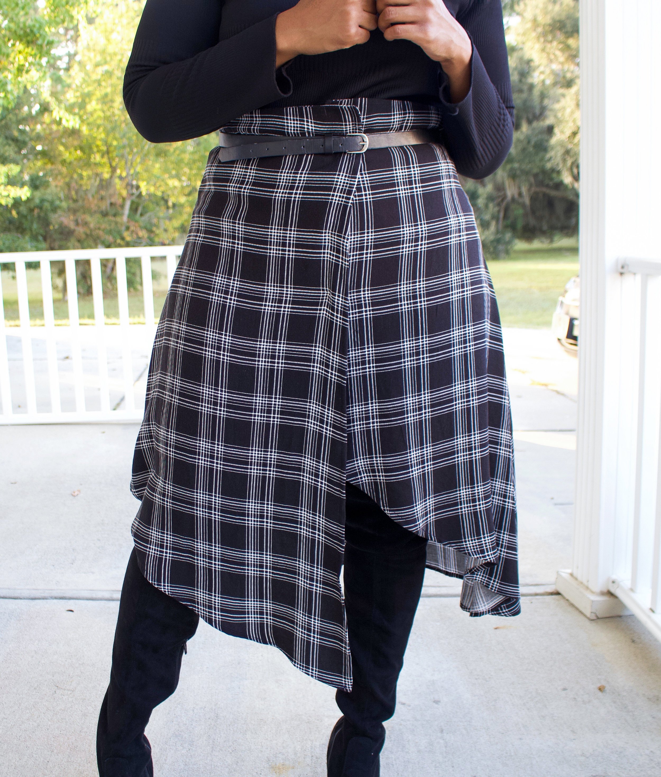 Plaid Wrap Skirt: McCalls 7813 