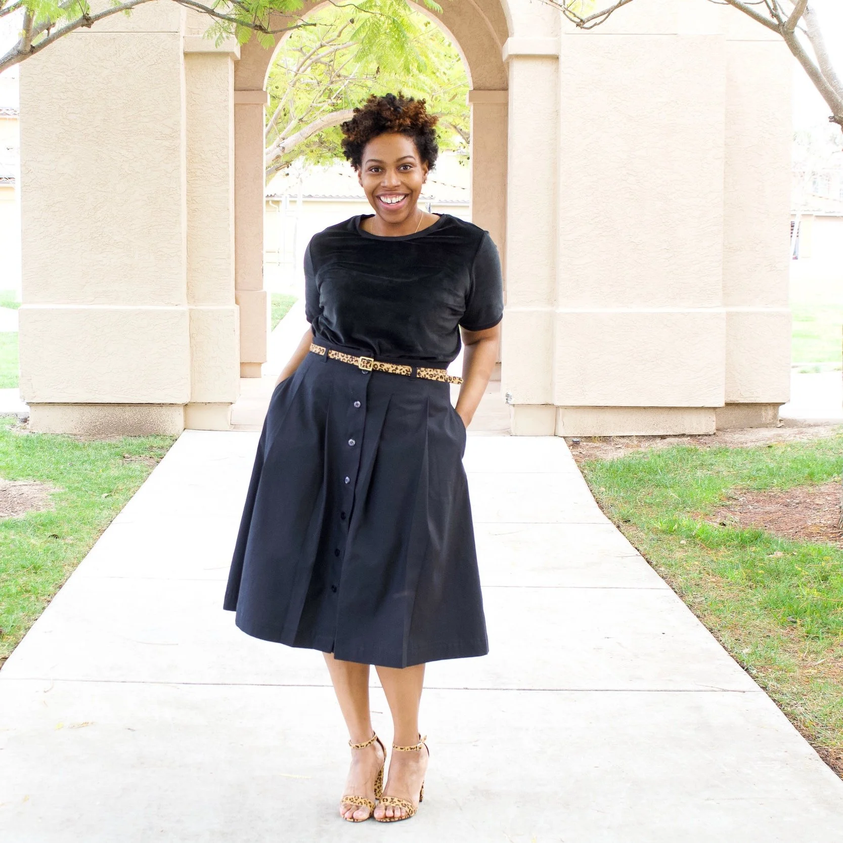 Black Pleated Skirt: McCalls 7906