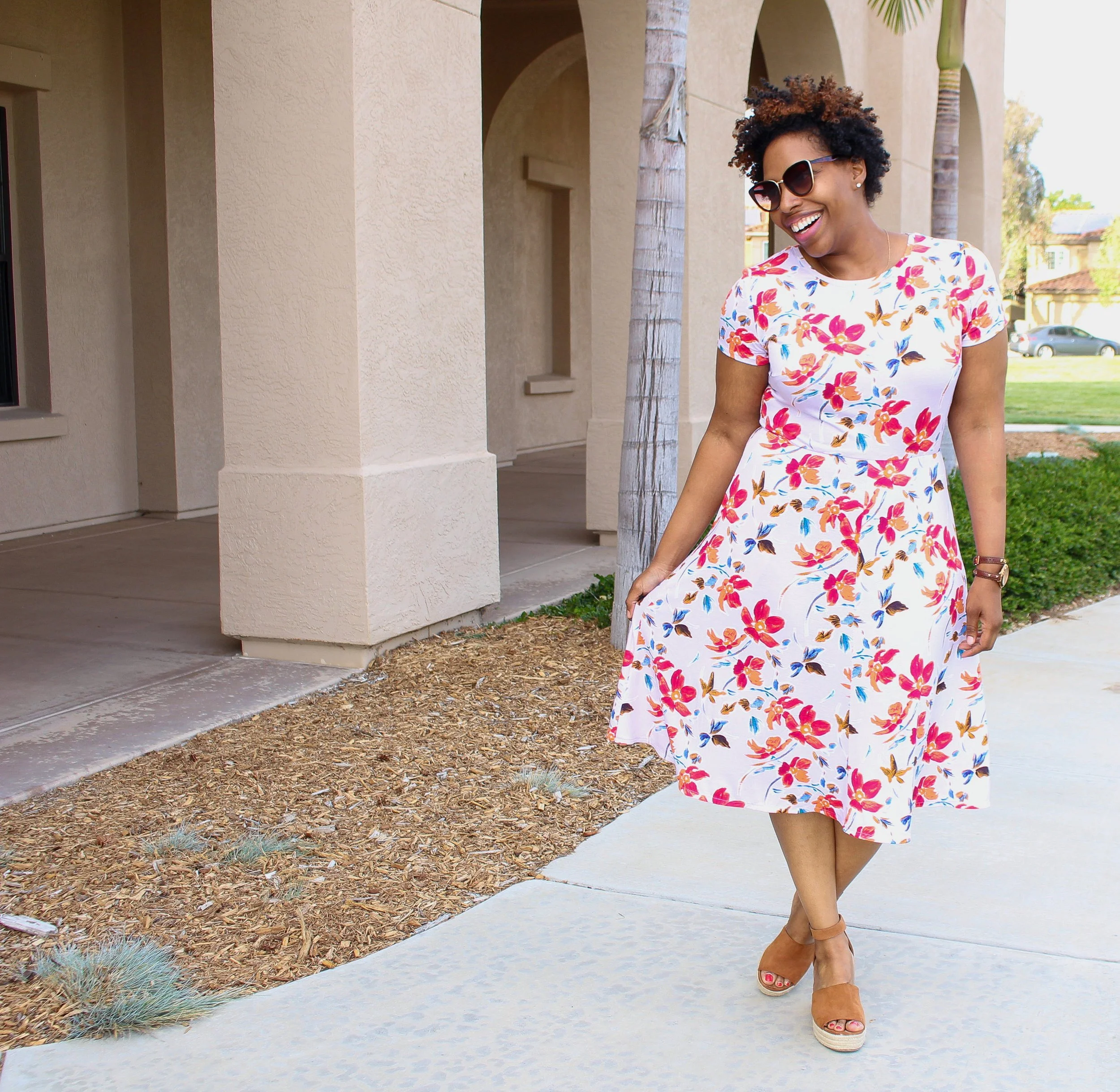 Spring Floral Knit Dress: Simplicity 8874