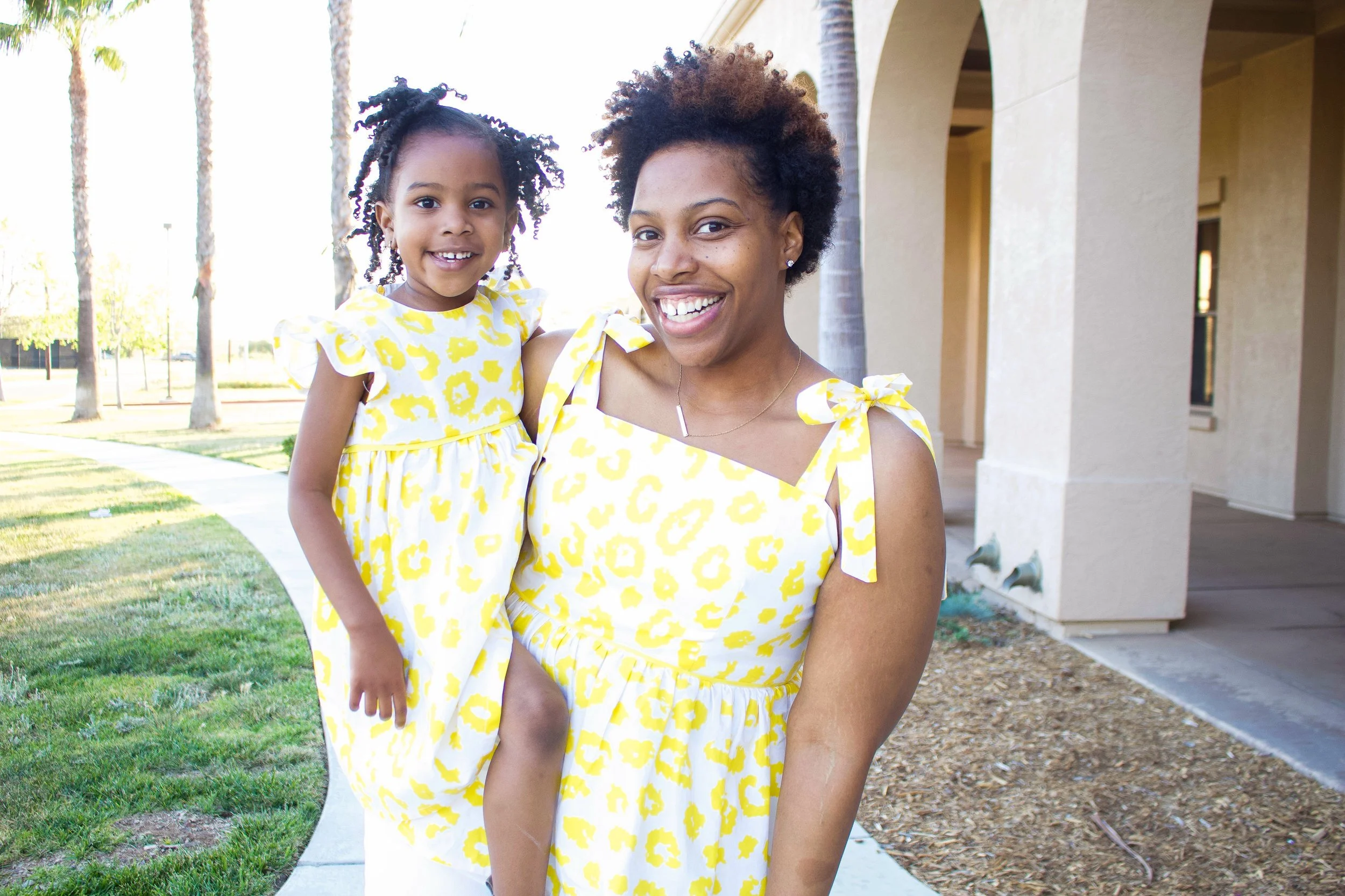 Mommy &amp; Me Summer Leopard: Spoonflower Petal Signature Cotton ™
