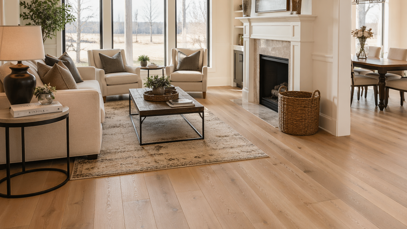 Wide Plank Hardwood Flooring