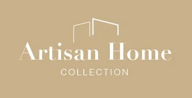 Artisan Home Collection logo with a stylized house above the text on a beige background