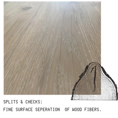 WOOD GRAIN FLOORING SPLIT CRACKS