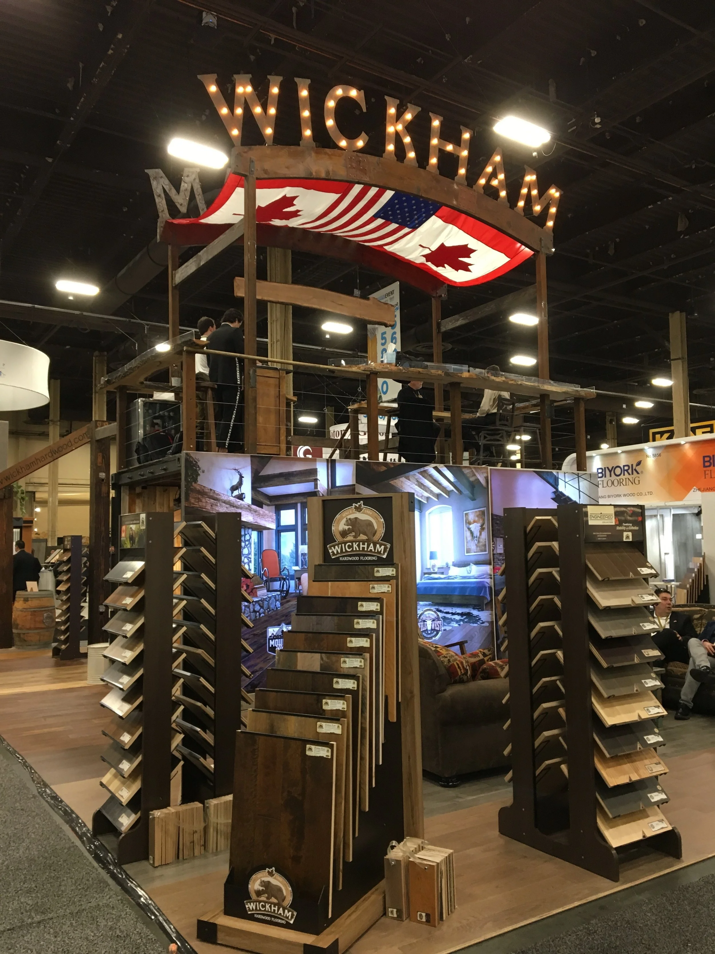 Wickham Flooring display