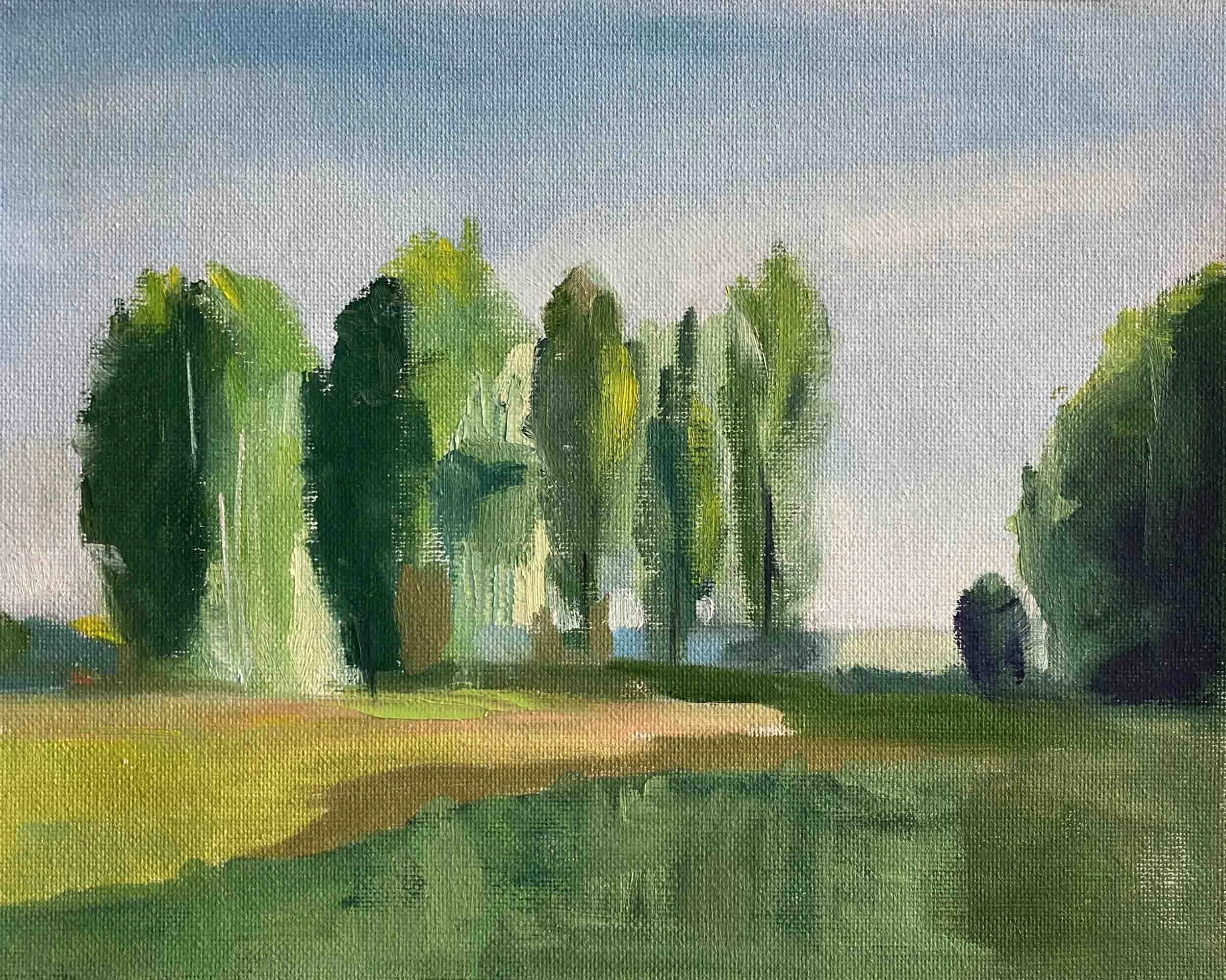 Plein Air Landscape Study, 2024 

10 x 8 inches,  Oil on Canvas