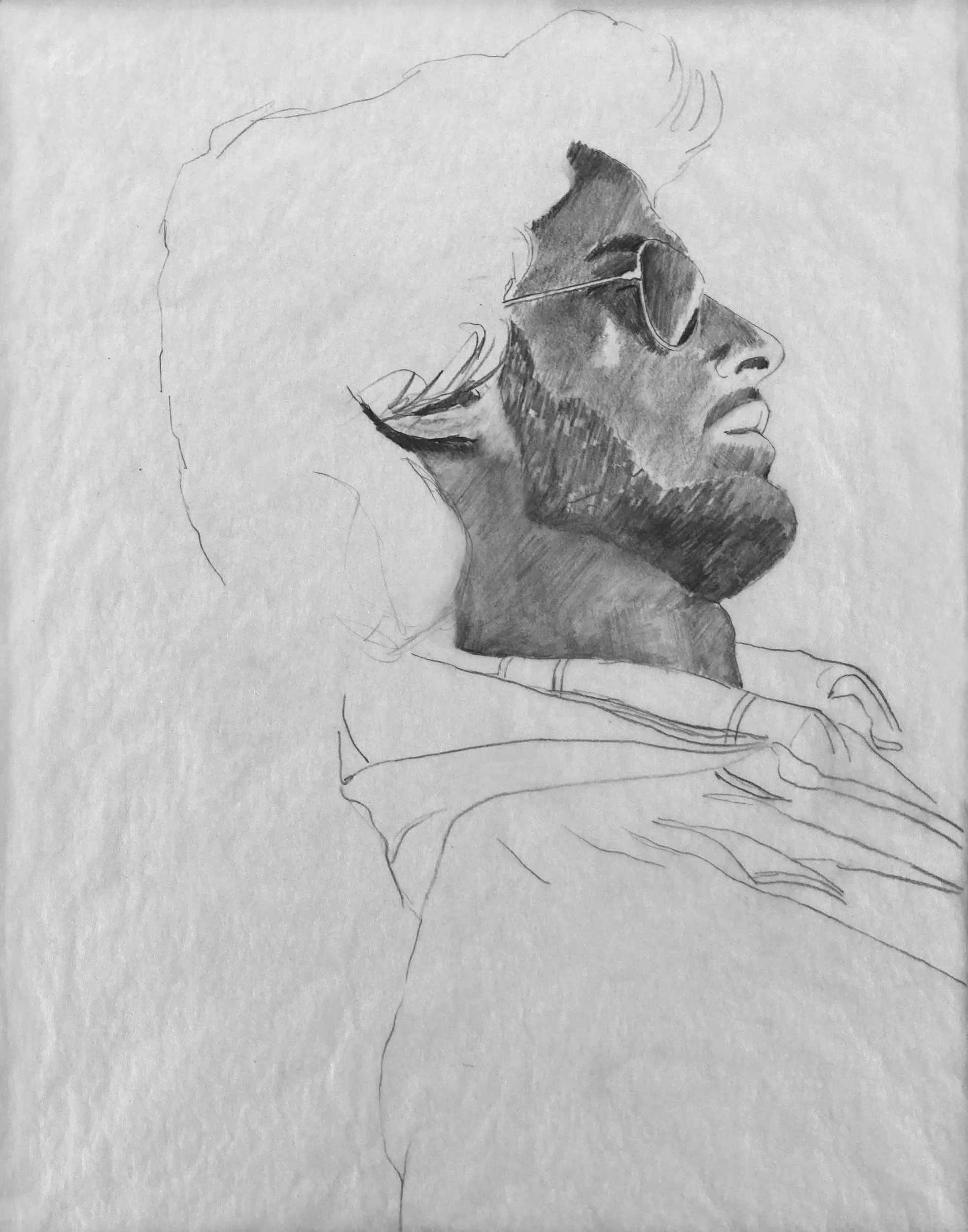 Eddie - Pencil Study, 1972

10 x 8 inches, Graphite on Vellum