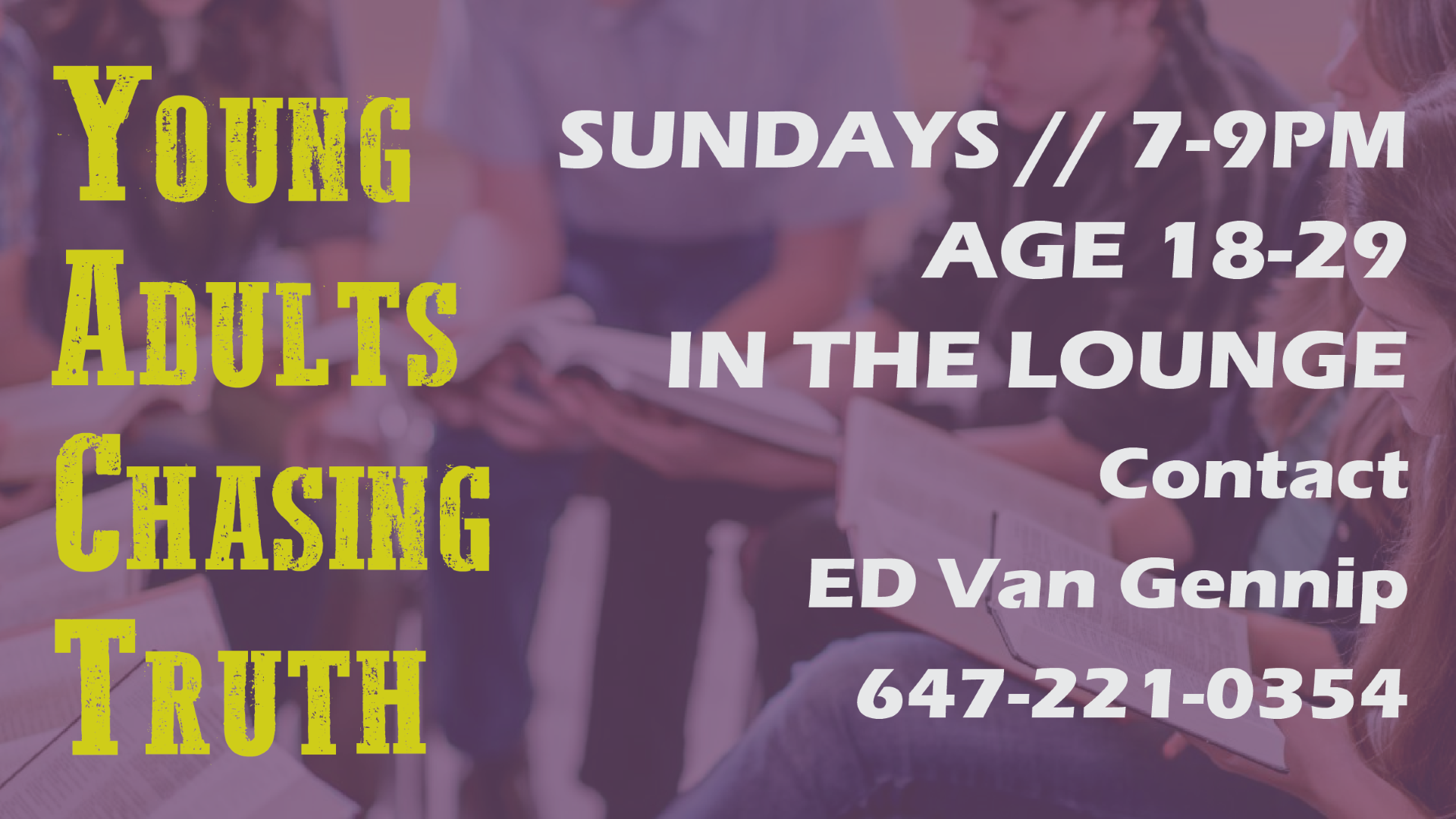 Bayfair Young Adults: Sunday Small Group