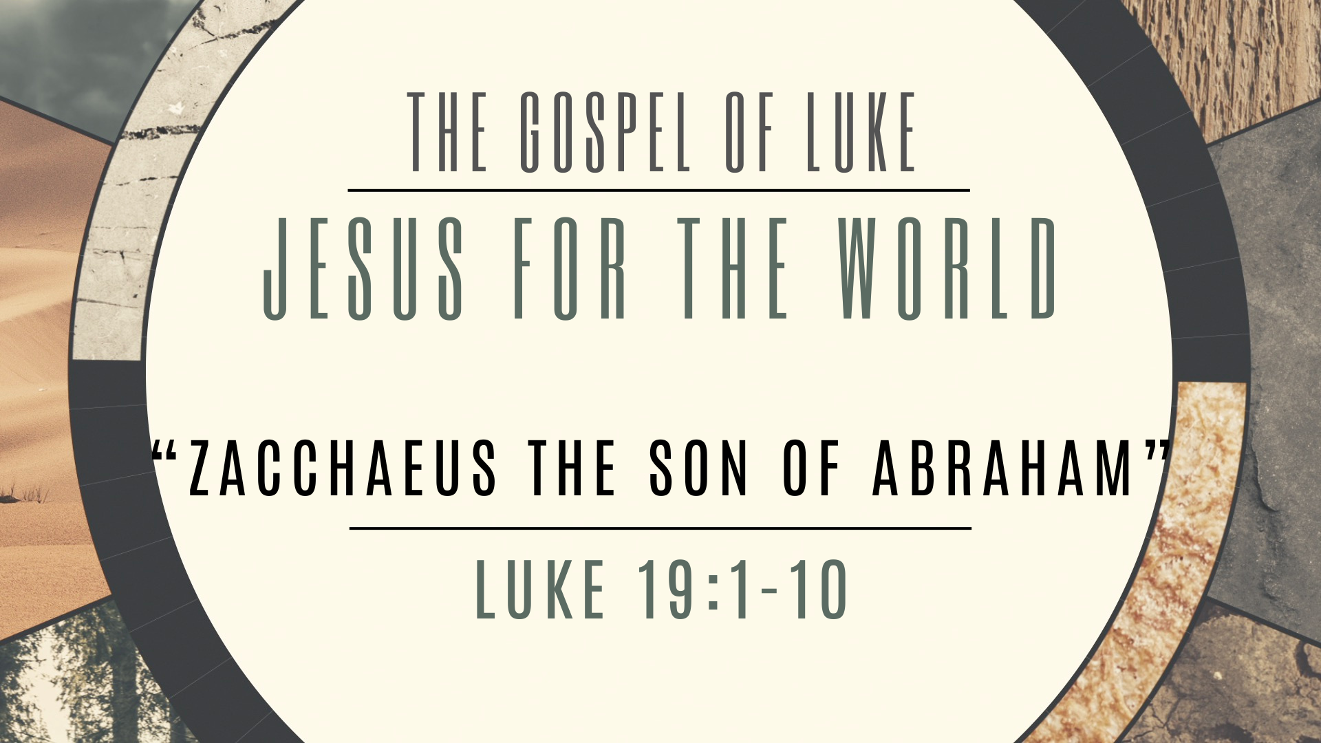 Zacchaeus The Son Of Abraham