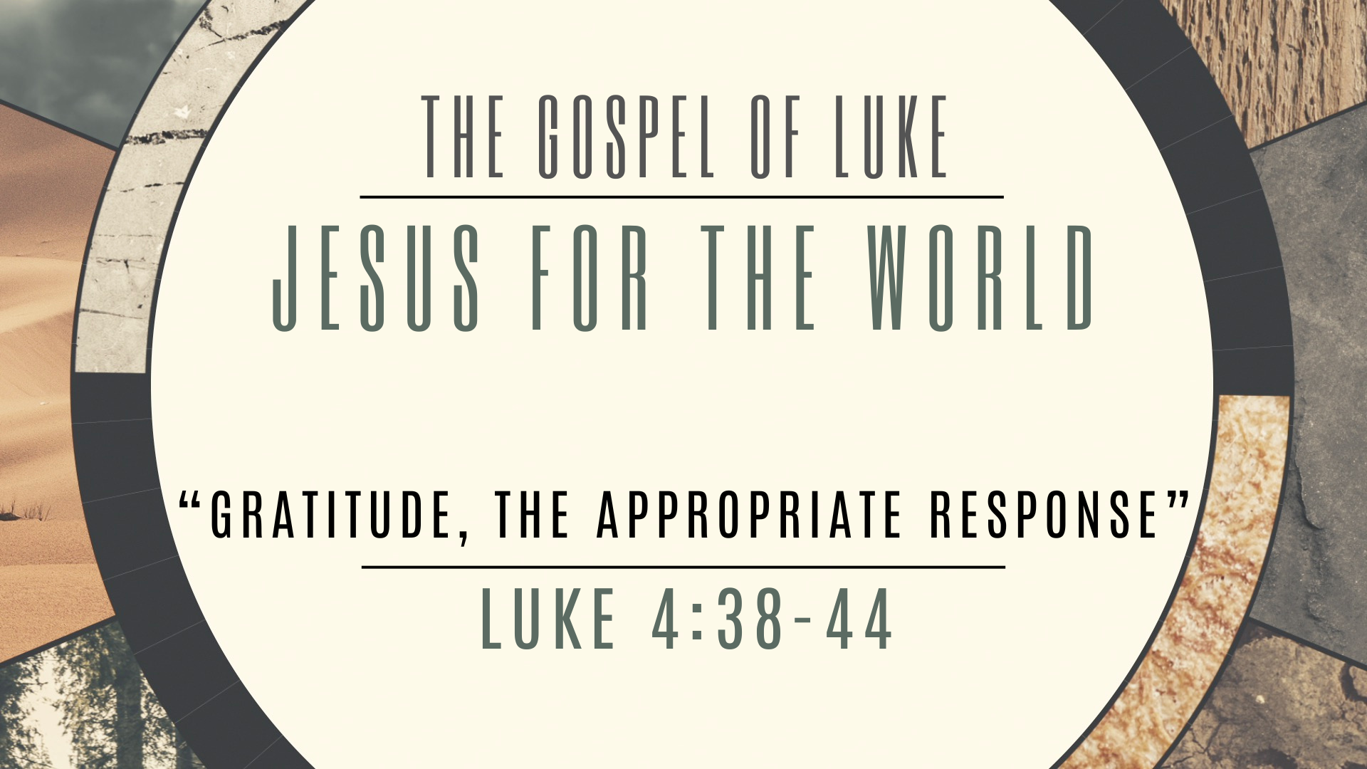 Gratitude, The Appropriate Response