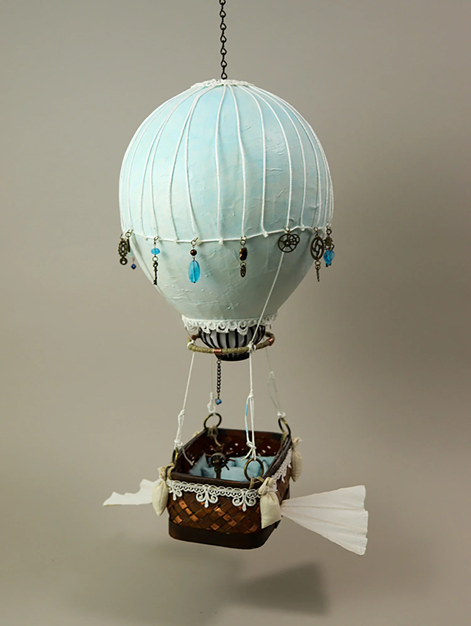 Steampunk Hot Air Balloon: Mixed Media