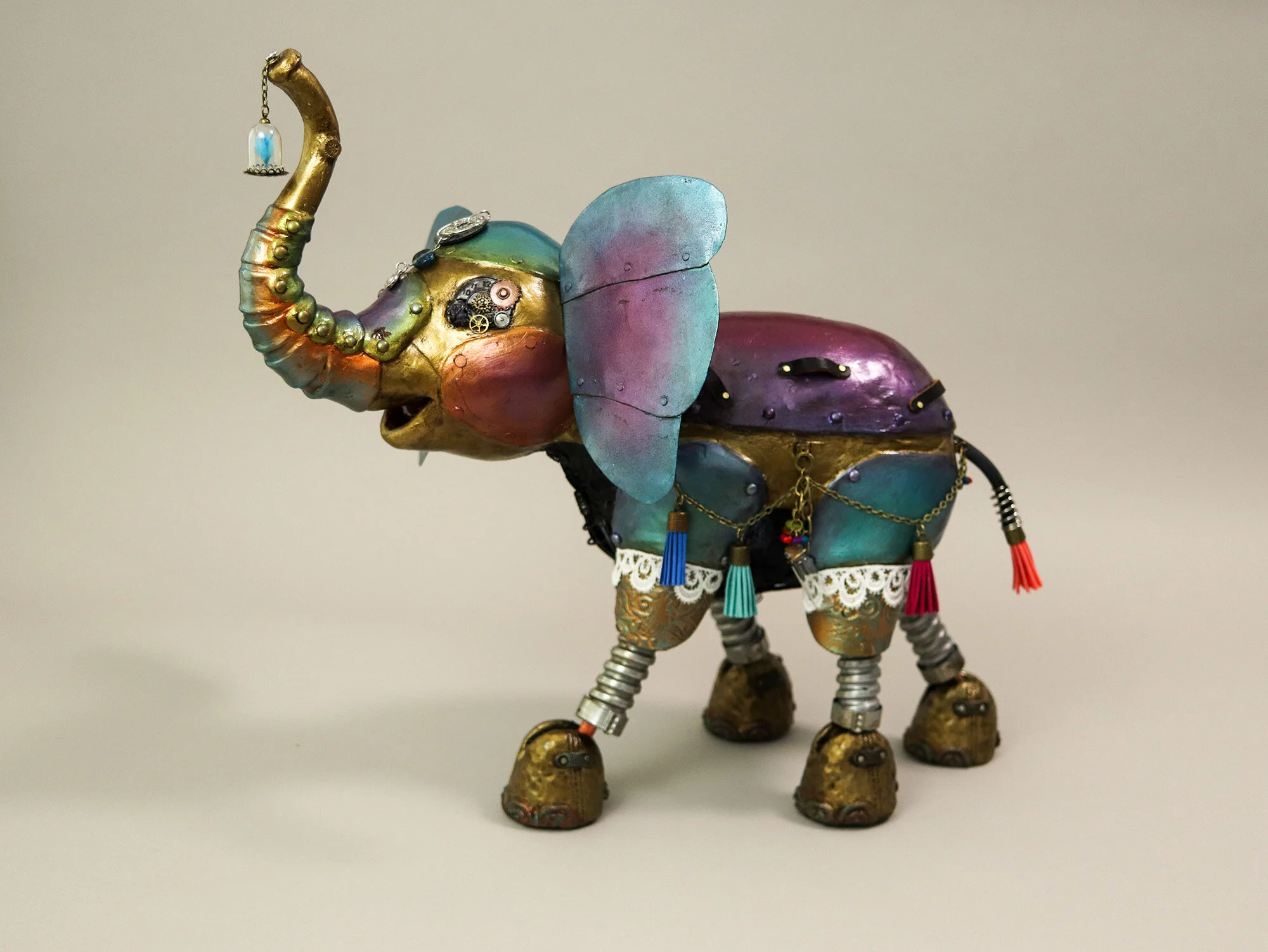 Steampunk Elephant: Mixed Media