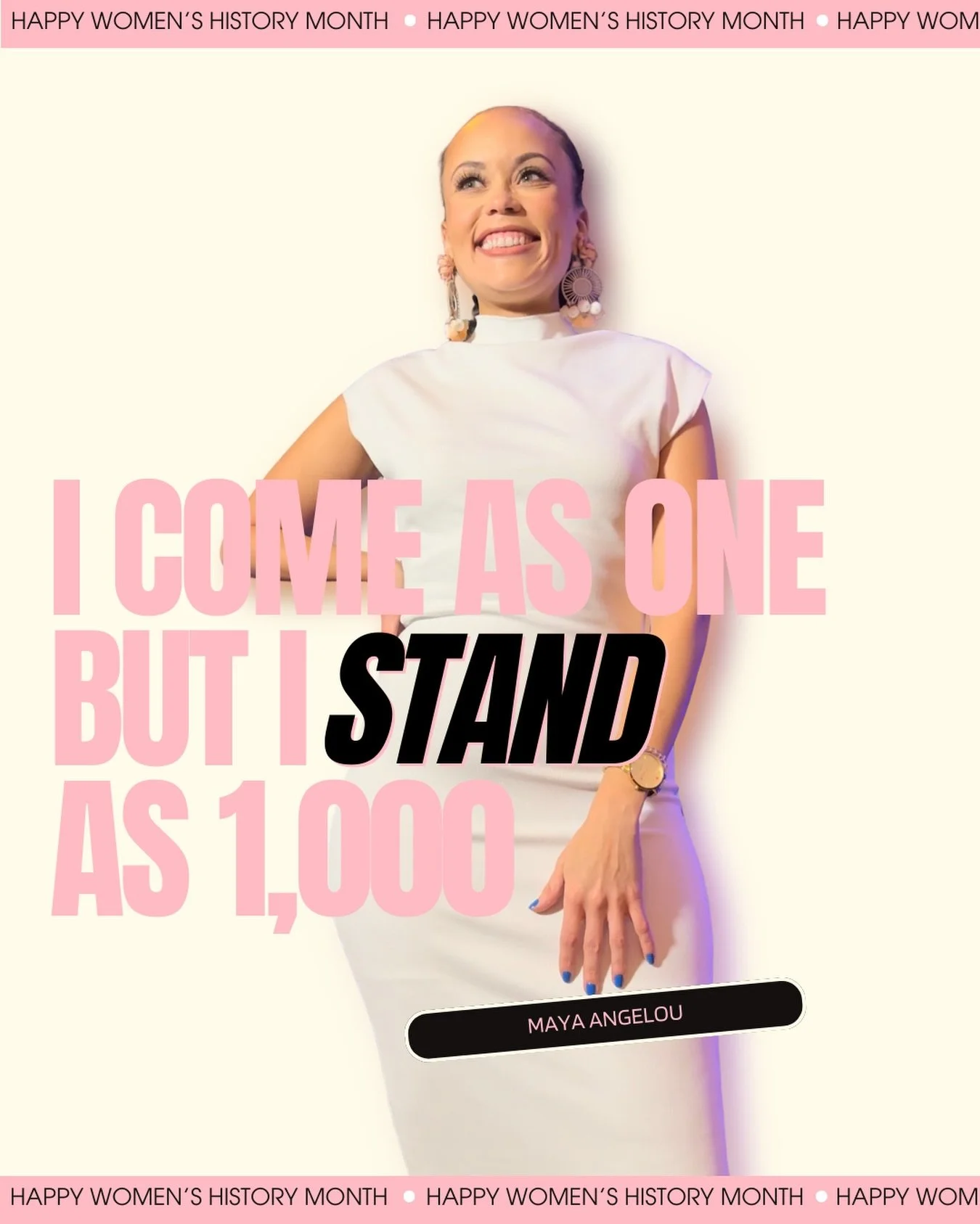 My presence is 6 feet because of the women who shaped me. 

I have 7 sisters who taught me how to fight, take up space, love out loud and believe in legacy 😲. I have a village of women who poured into me and made me better. 

This month I&rsquo;m go