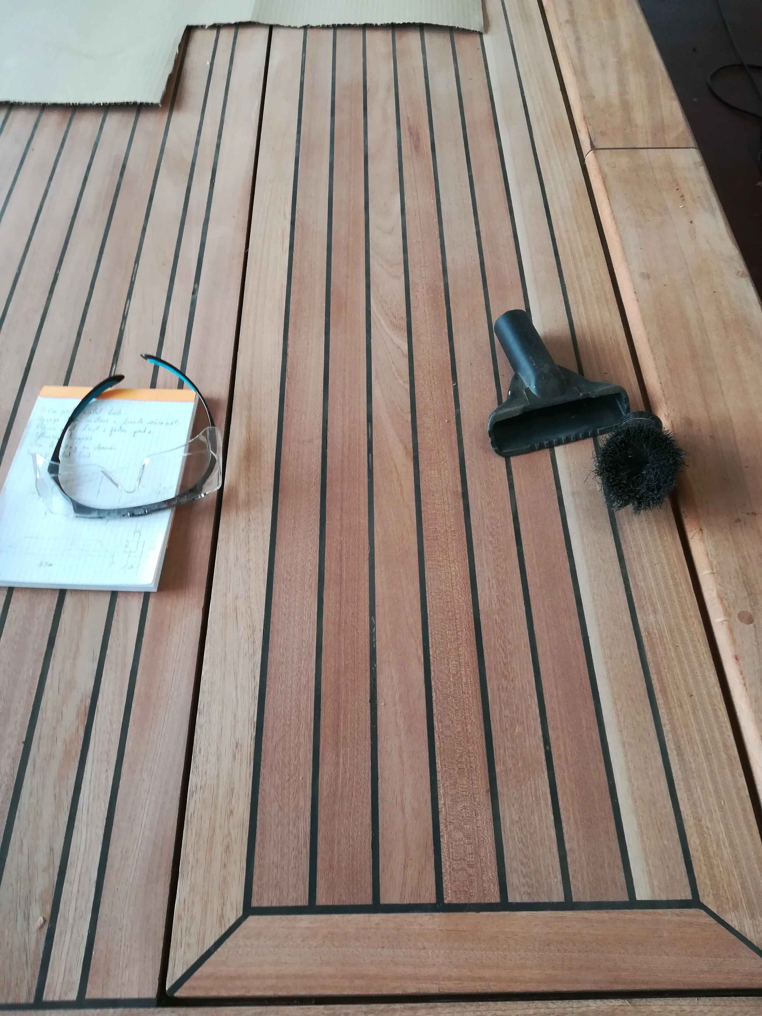 Mahogany deck building from scratch, from the planks to the finish product, everything was made in the workshop
