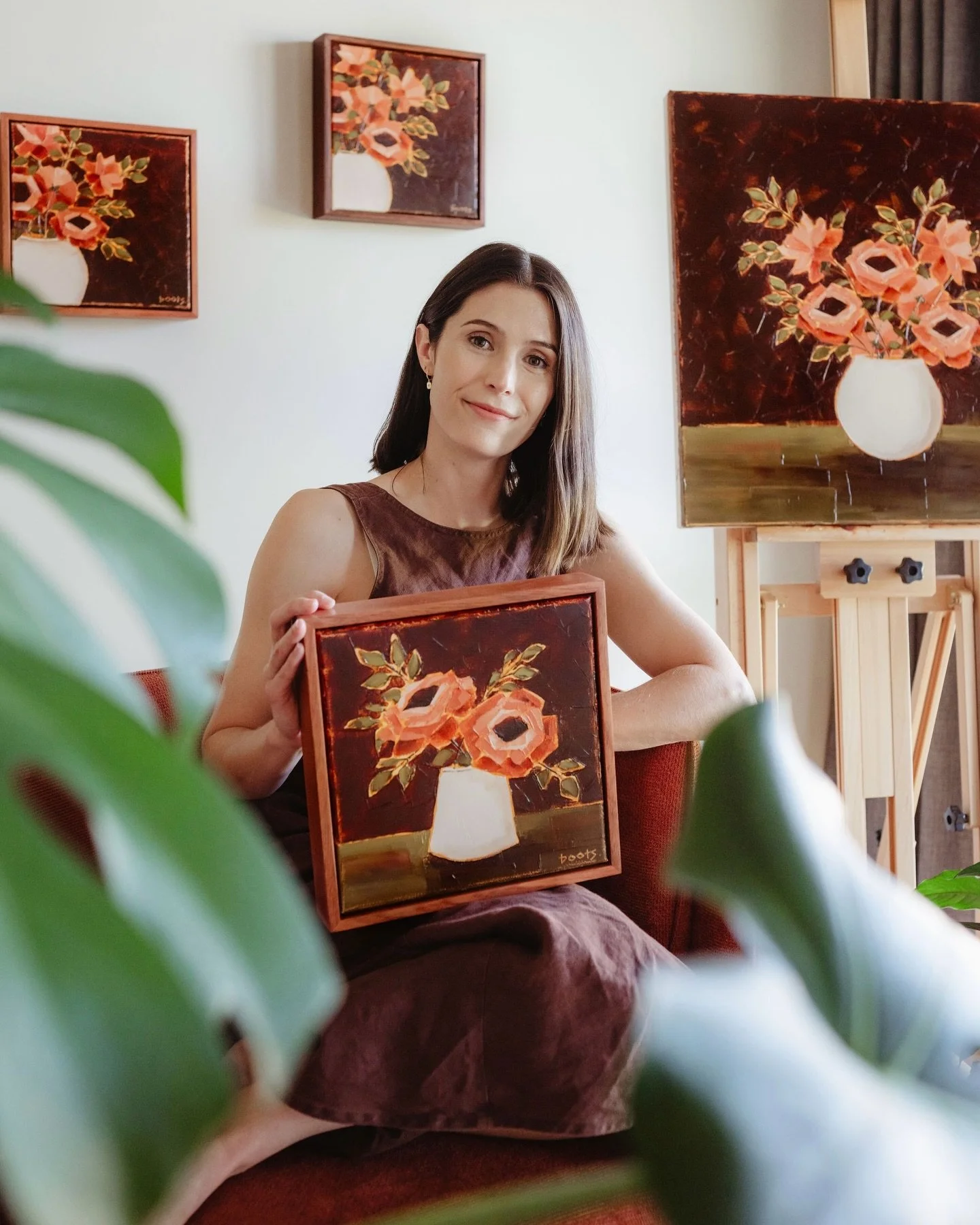 SOLD- &ldquo;An Unspoken Beauty&rdquo; found her forever home last week with thanks to @aspiregallery 🤎🥰