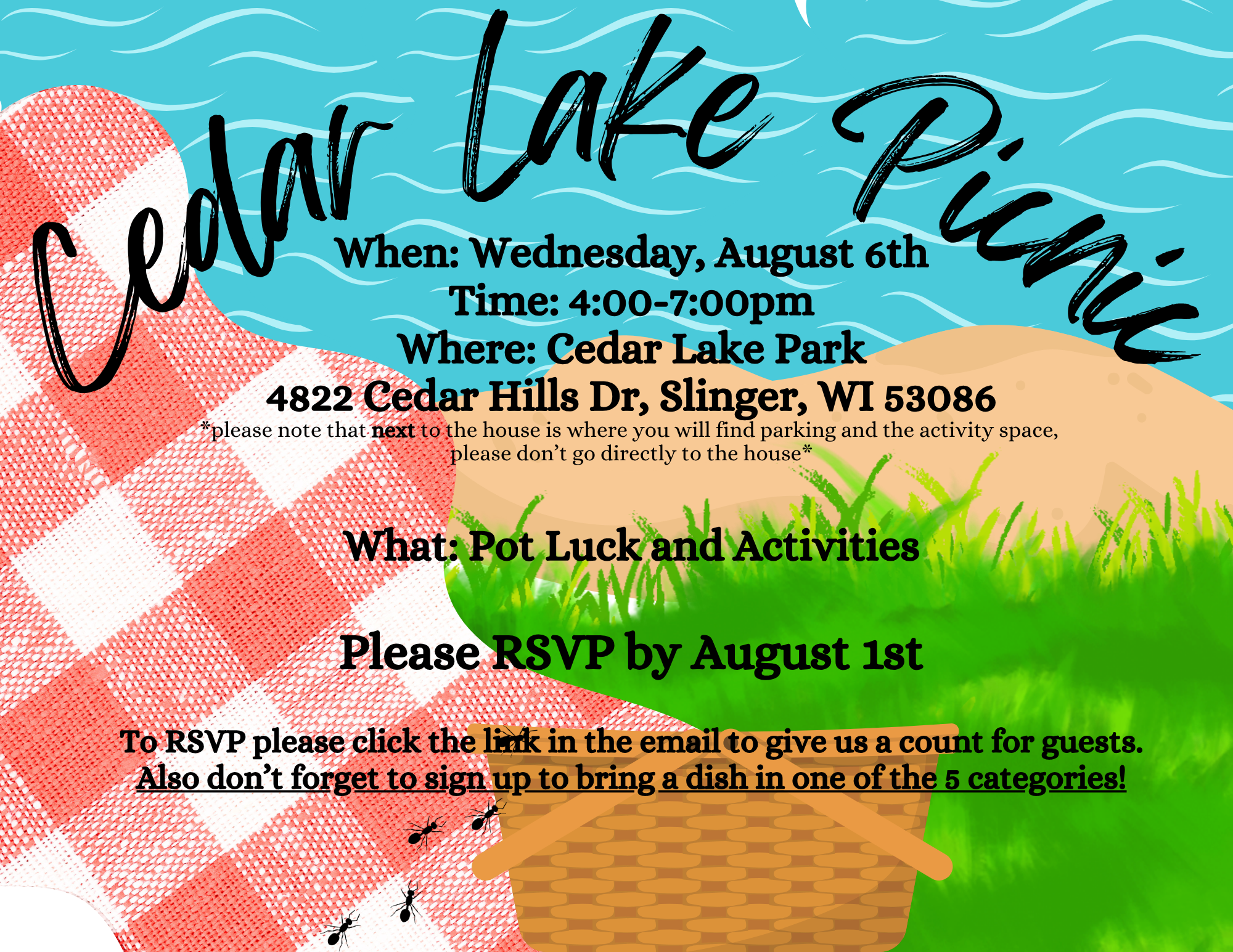 Cedar Lake Picnic - Match Activity