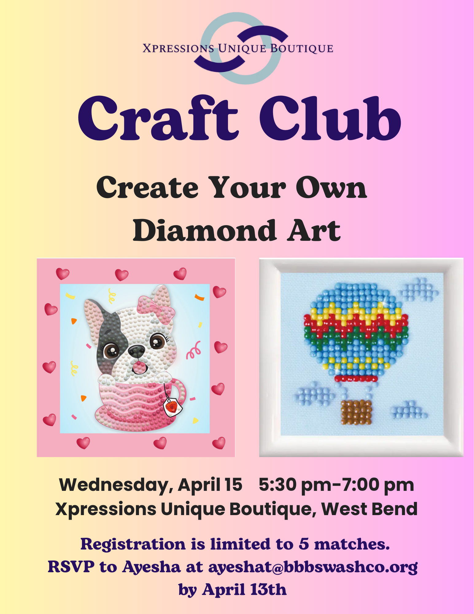 Craft Club: Create Your Own Diamond Art