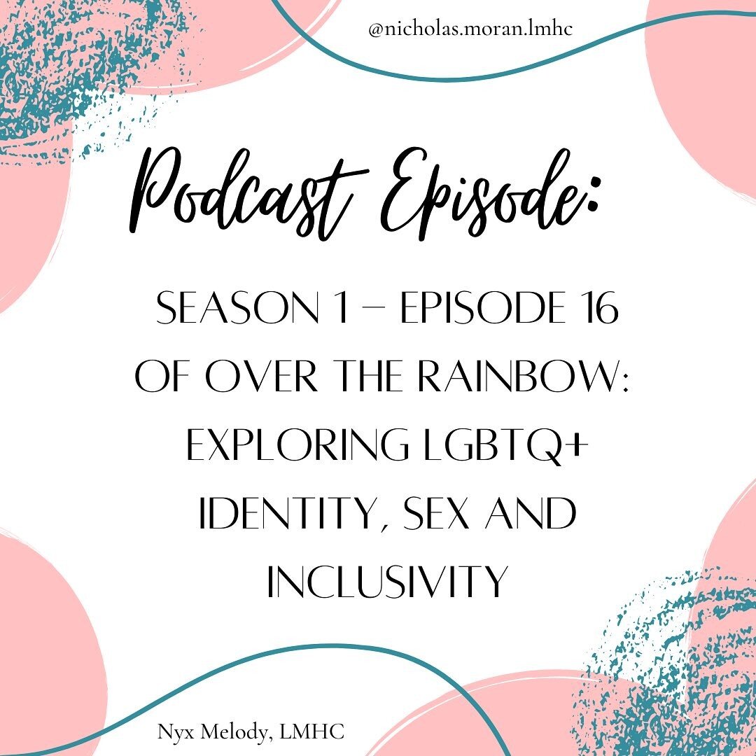 I had the amazing privilege of speaking with @r.e.keighley (she/her)for my first ever guest appearance on a podcast about a year ago.
.
.
For those who are interested, this is the information - Episode 16: Exploring LGBTQ+ identity, sex and inclusivi