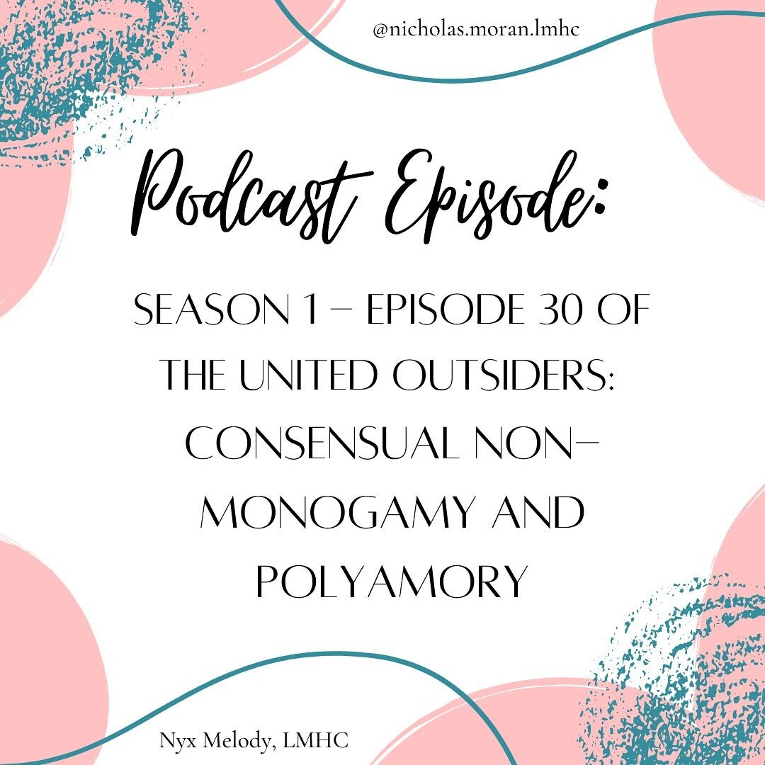 I had the amazing privilege of speaking with @coasterlover94 at @kmorancoaching (he/him) for my second guest appearance on a podcast episode. 
.
.
For those who are interested, this is the information - Episode 30: Consensual Non-Monogamy and Polyamo