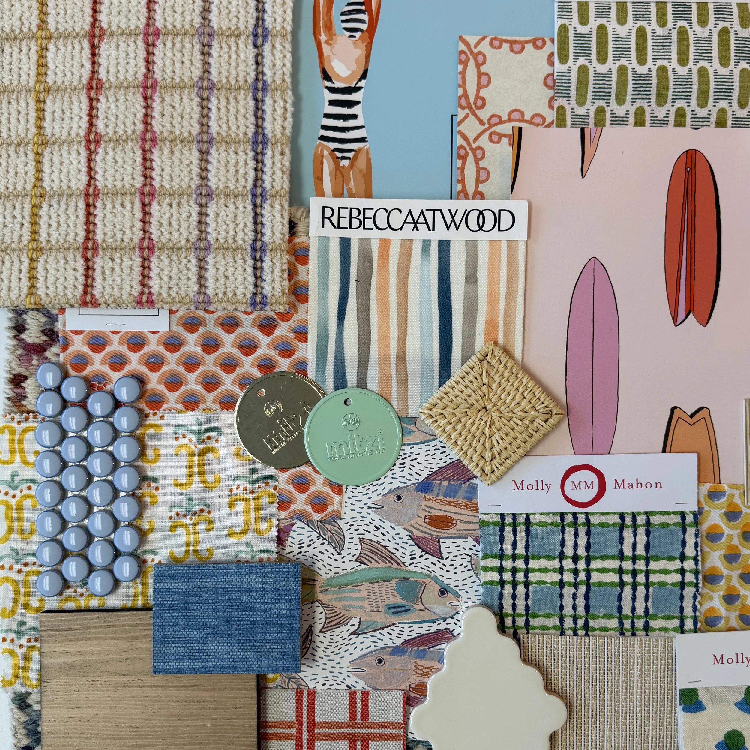 In a summer state of mind! Feeling inspired by the colors, textures, and finishes this season brings. Wishing everyone a fun-filled summer🏄&zwj;♀️🐚👙🌊