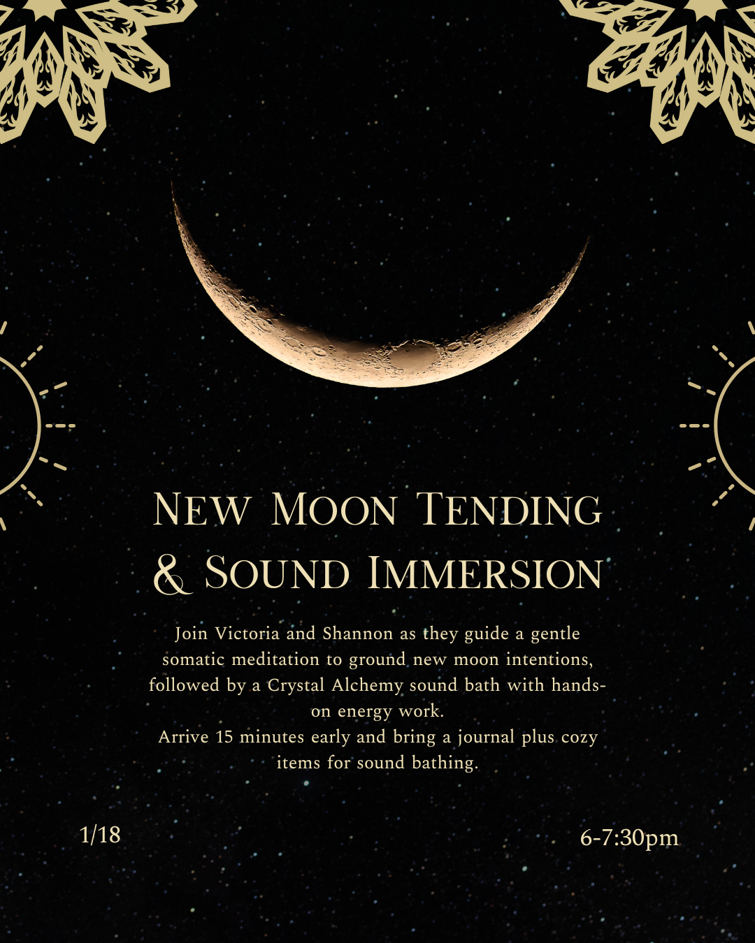 New Moon Tending & Sound Immersion