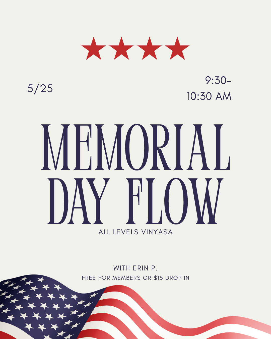 Memorial Day Flow