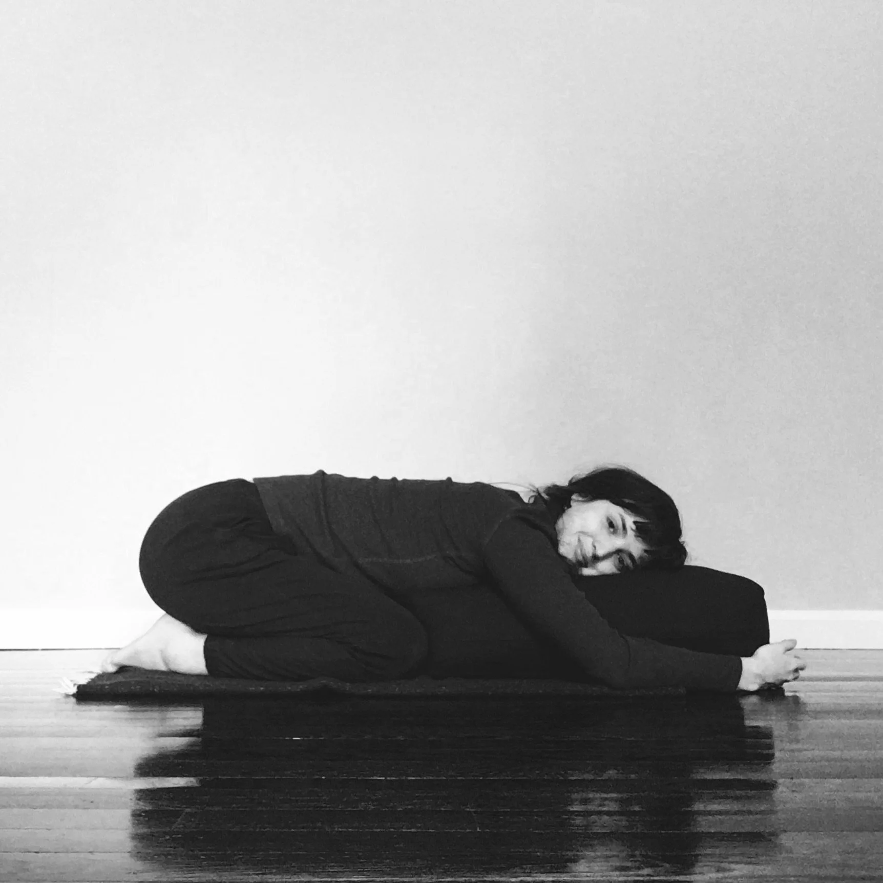 An image of restorative child's pose.