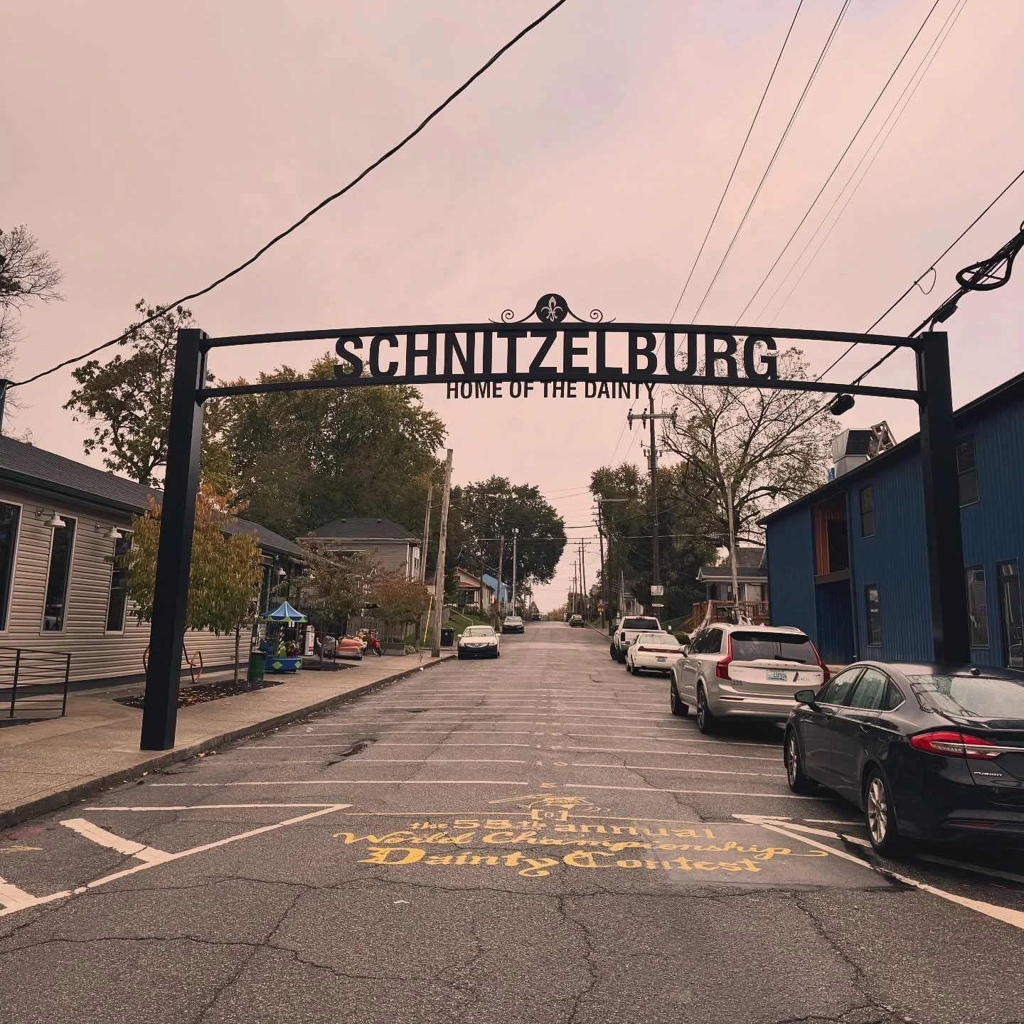 Anyone else catch that our neighborhood sign was installed on George Hauck Way? 🥨 🍻 🍋