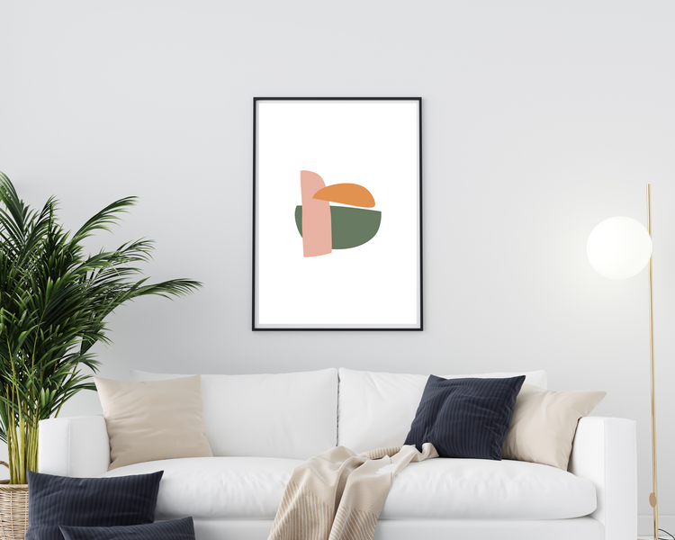 Minimalist shapes in earth tones! This is a print that you can really hang anywhere with any kind of decor. It could be displayed in a cute little frame on an end table, or it could be blown up into a huge canvas.