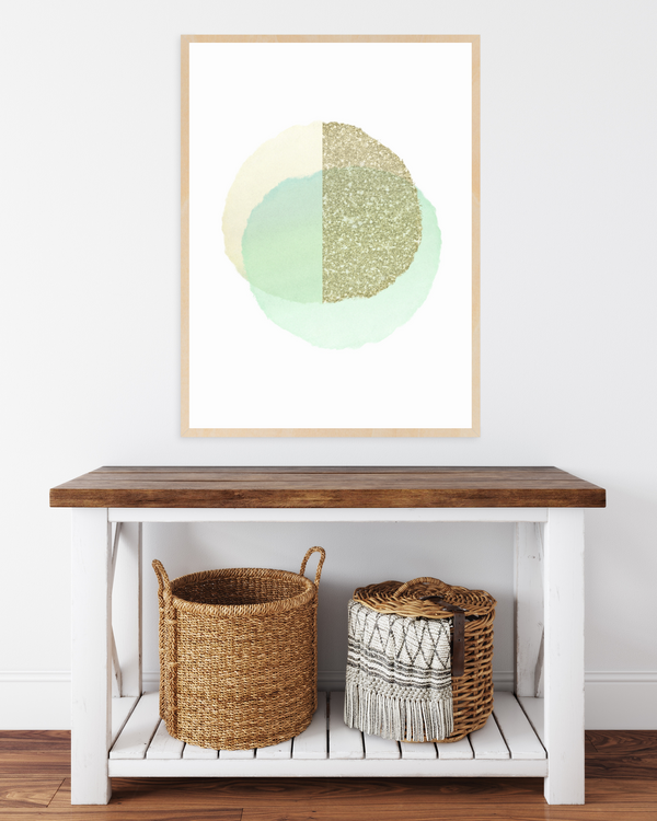 Laura Rooker, The Mint Green Gallery - Green and Gold Art