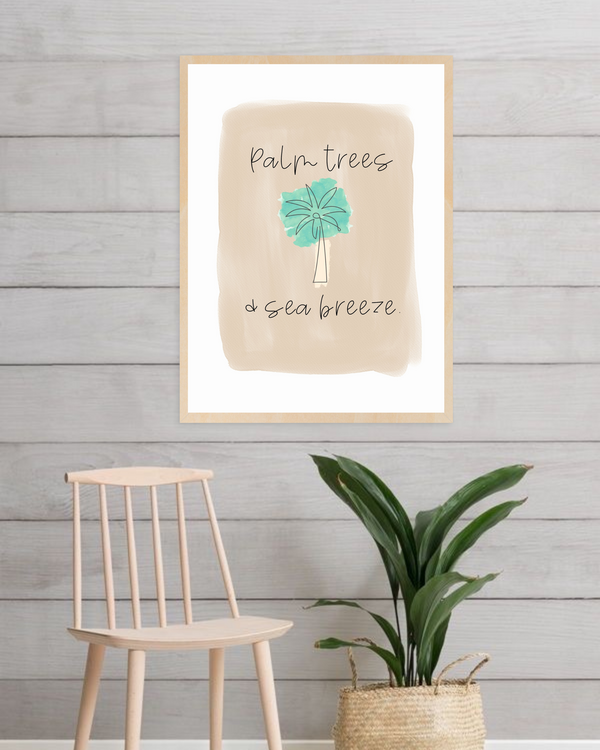 Palm Tree Art Print Image