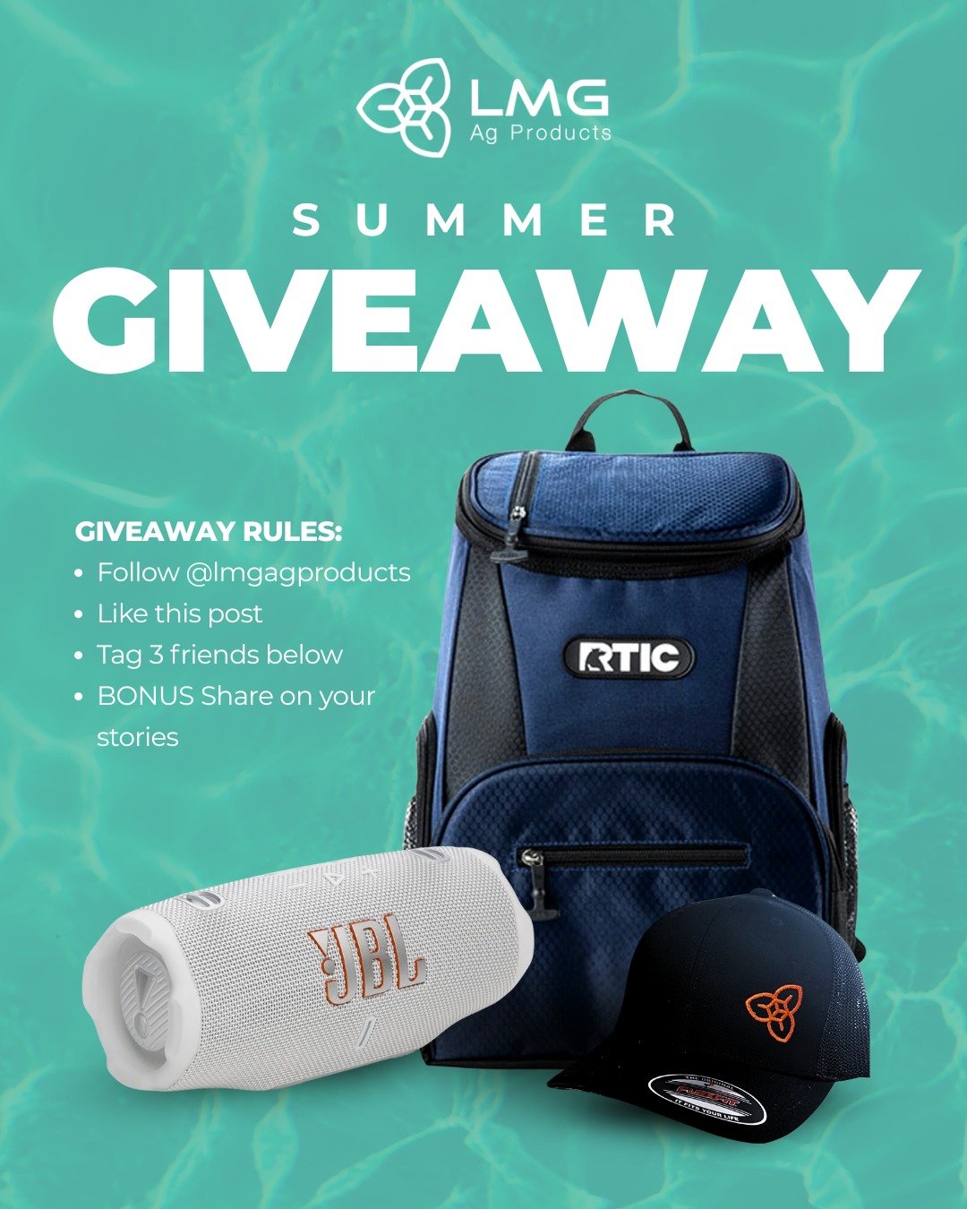 🎉SUMMER GIVEAWAY TIME! ☀️
 We&rsquo;re celebrating the season with an awesome prize pack you don&rsquo;t want to miss!

WIN:
 🎒 RTIC Backpack Cooler
 🔊 JBL Speaker
 🧢 LMG Hat
 👕 LMG Shirt (Size XL)

Here&rsquo;s how to enter:
 1️⃣ Follow @lmgagp