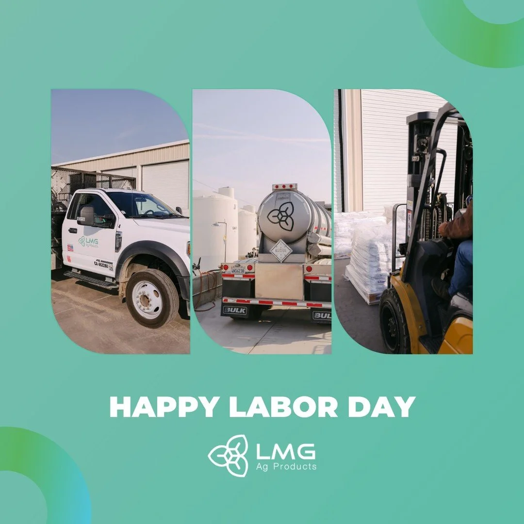 Happy Labor Day!
 Today, our offices are closed as we pause to honor the meaning of this day and celebrate the value of hard work.

We are especially grateful for the dedicated team at LMG Ag Products whose commitment and effort make everything we do