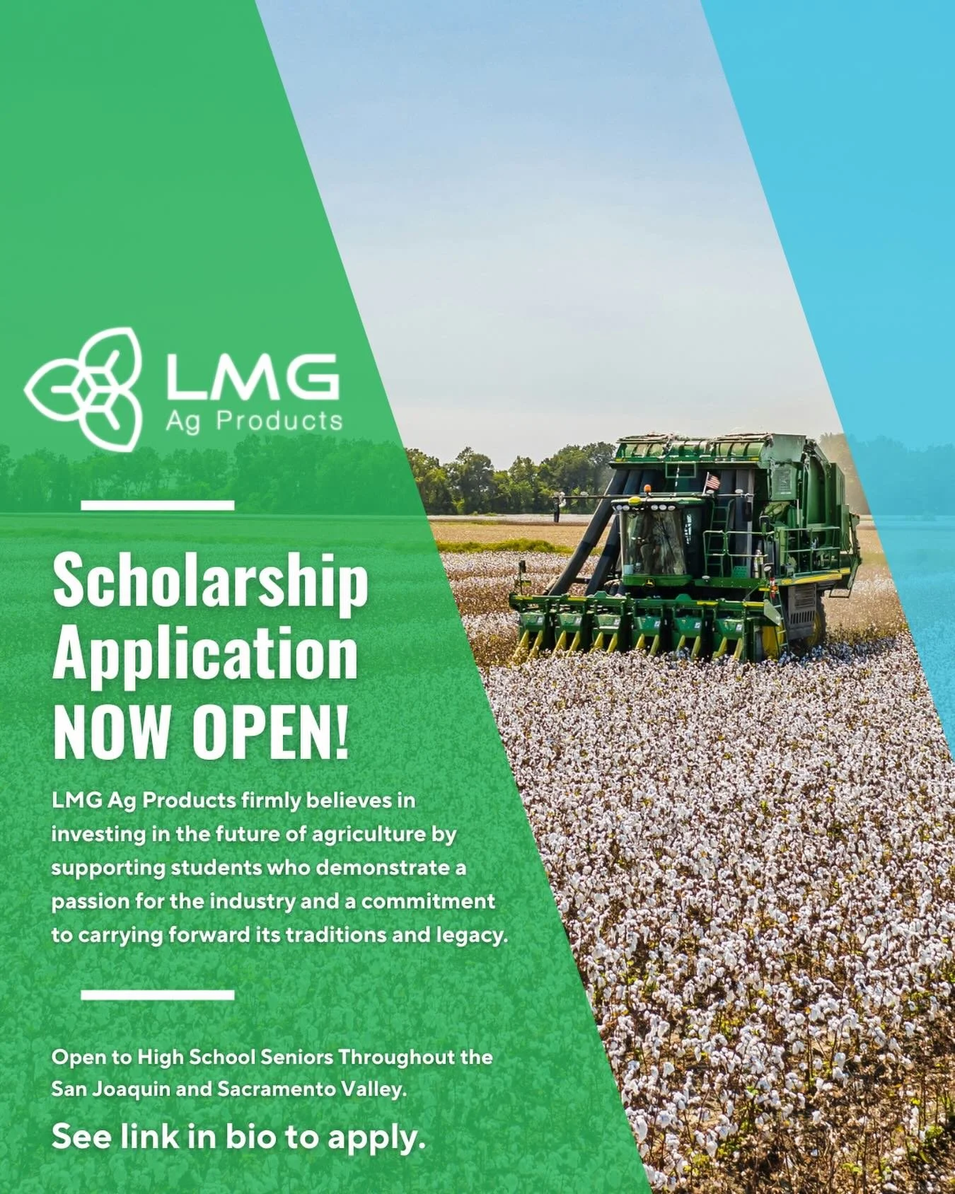 📢 Calling High School Seniors Pursuing a Future in Agriculture! 📢

We believe the future of agriculture starts with students like you. If you&rsquo;re pursuing an ag-related career, we encourage you to apply and take the next step toward your futur