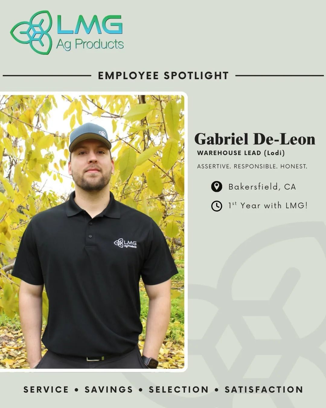 🔦 Employee Spotlight: Gabriel De-Leon!

Though new to LMG, Gabriel has already made a strong impact. His work-ethic has helped keep operations running smoothly in Lodi, and he&rsquo;s quickly emerging as a leader. He&rsquo;s excited to continue grow