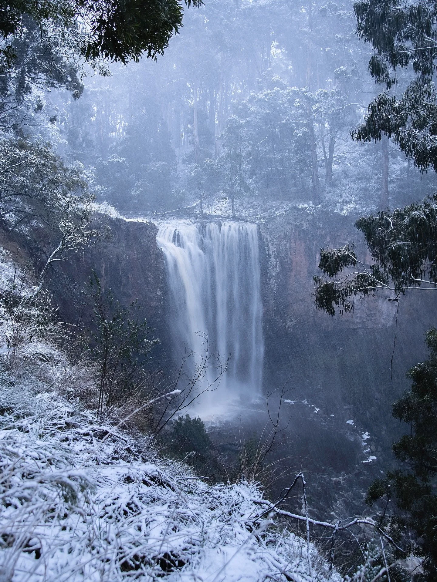 Congratulations #Trentham on being crowned Victoria&rsquo;s Top Tiny Tourism Town for 2025! 😍  Here&rsquo;s the magnificent #TrenthamFalls in #snow back in 2019.