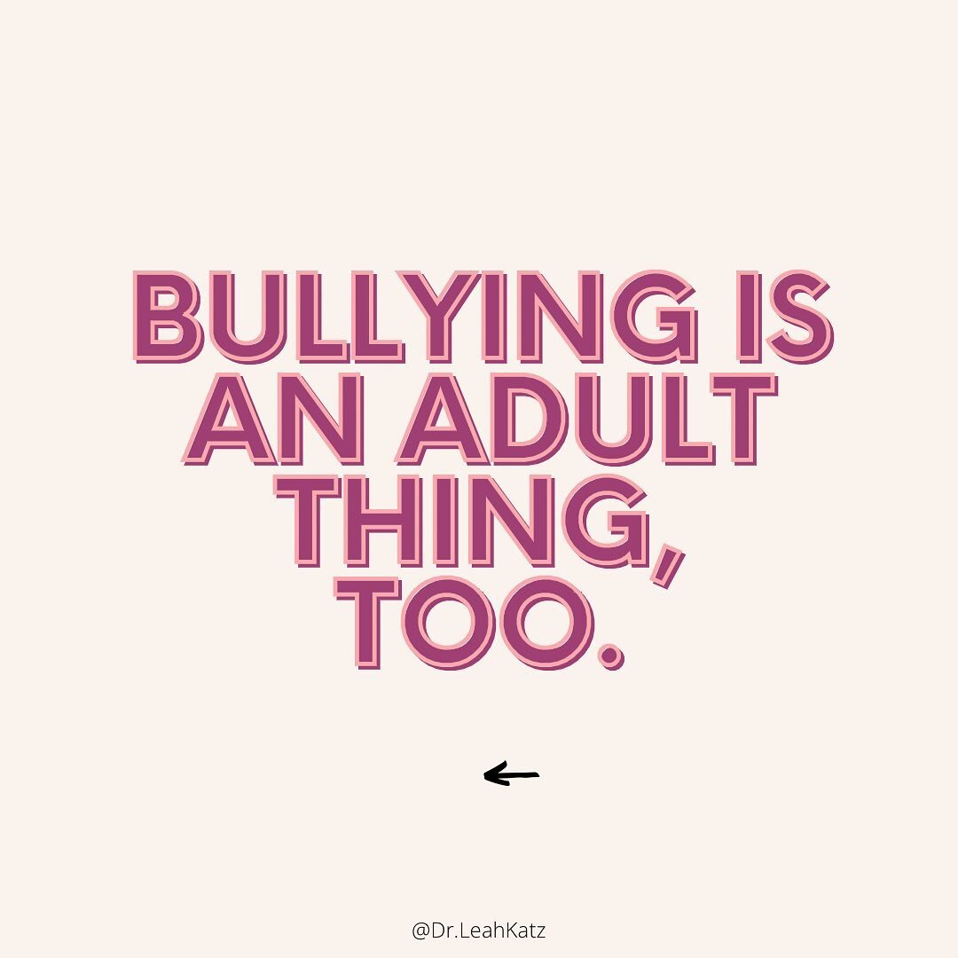 Happy Sunday, friends!
.
This week I wanted to shift gears a bit and focus on...adult bullying.
.
I know the word &ldquo;bullying&rdquo; is a big and often ambiguous word. It can be used in many different ways. There is no one set definition for this