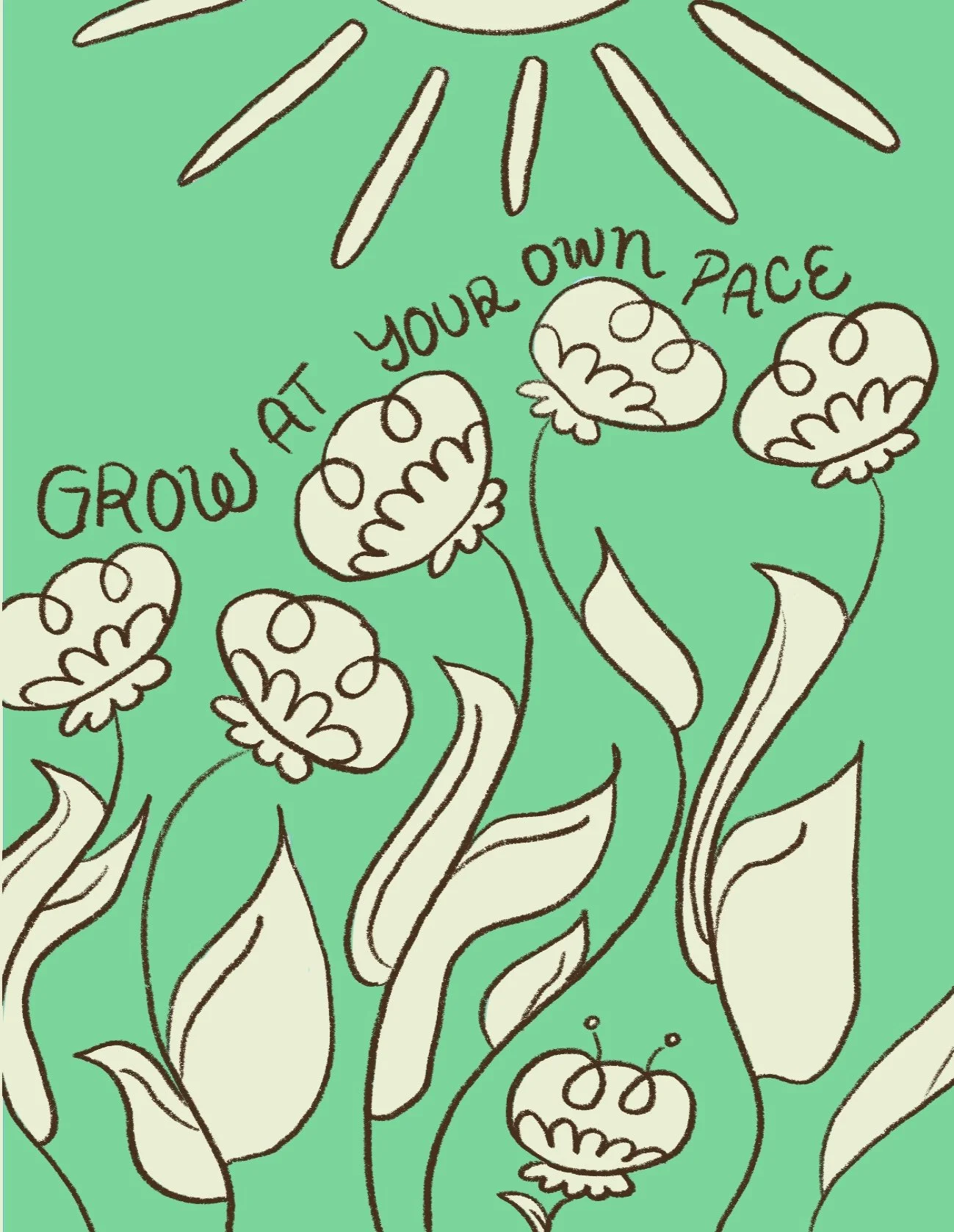 Grow At Your Pace - Card Design
