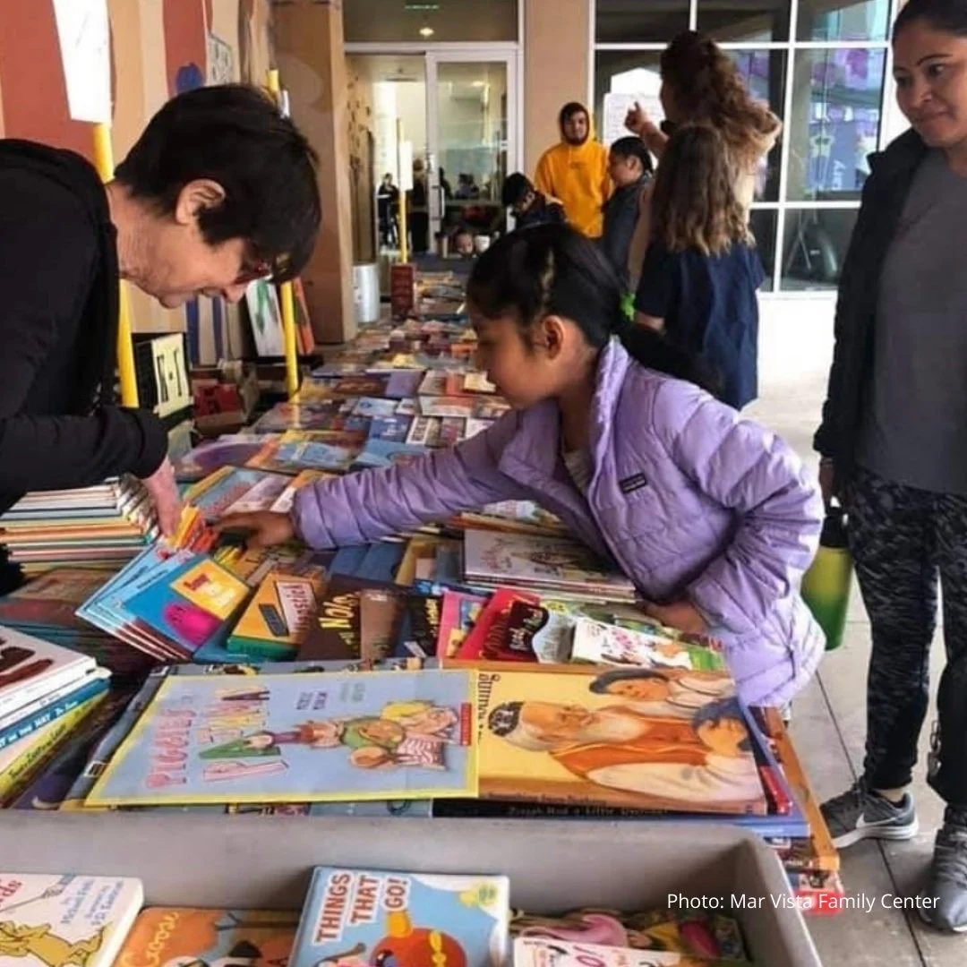 Join us at the Mar Vista Family Center Literacy Fair. Help encourage kids to read!