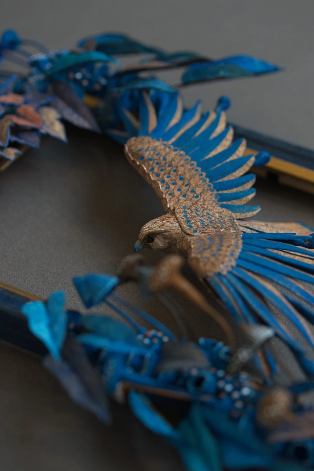 Suspended, Kestrel Scupture on Frame by Stephanie Kilgast, 2026