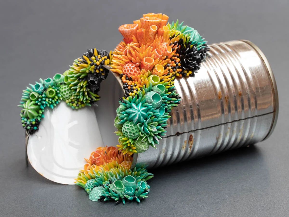 Tropical, 2018, Sculpture on Tin Can, Stéphanie Kilgast