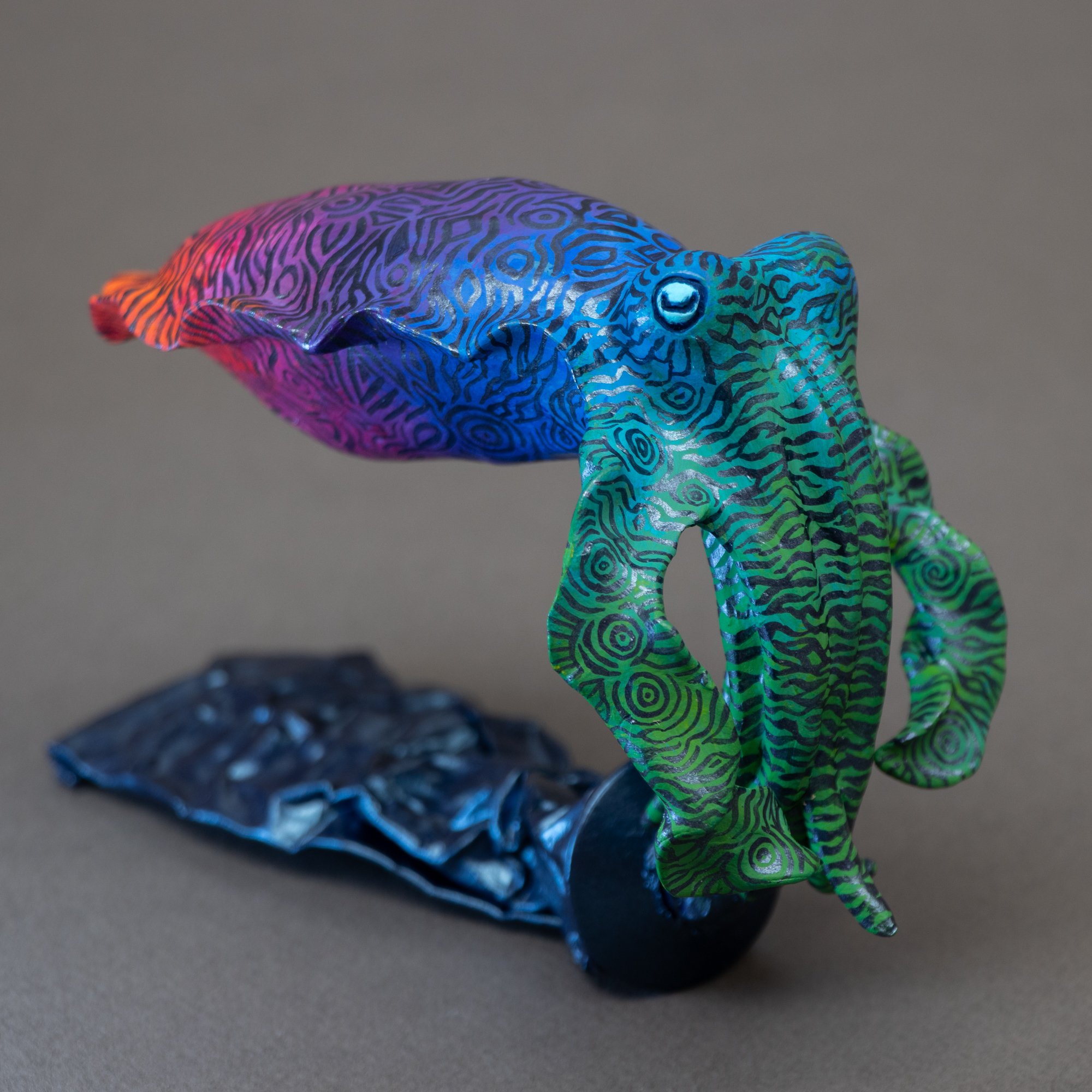Squid's Story, Sculpture on Paint Tube, 2025