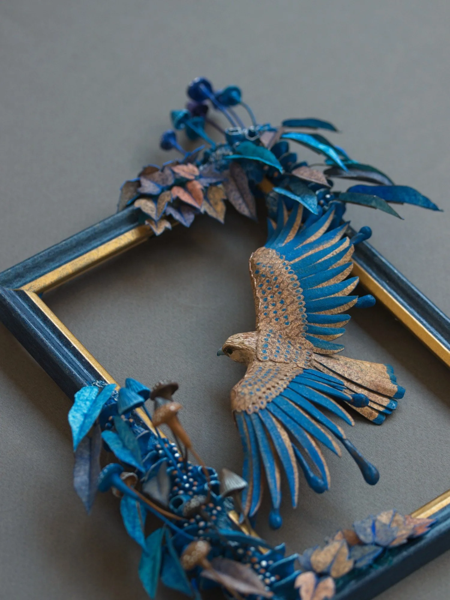 Suspended, Kestrel Scupture on Frame by Stephanie Kilgast, 2026