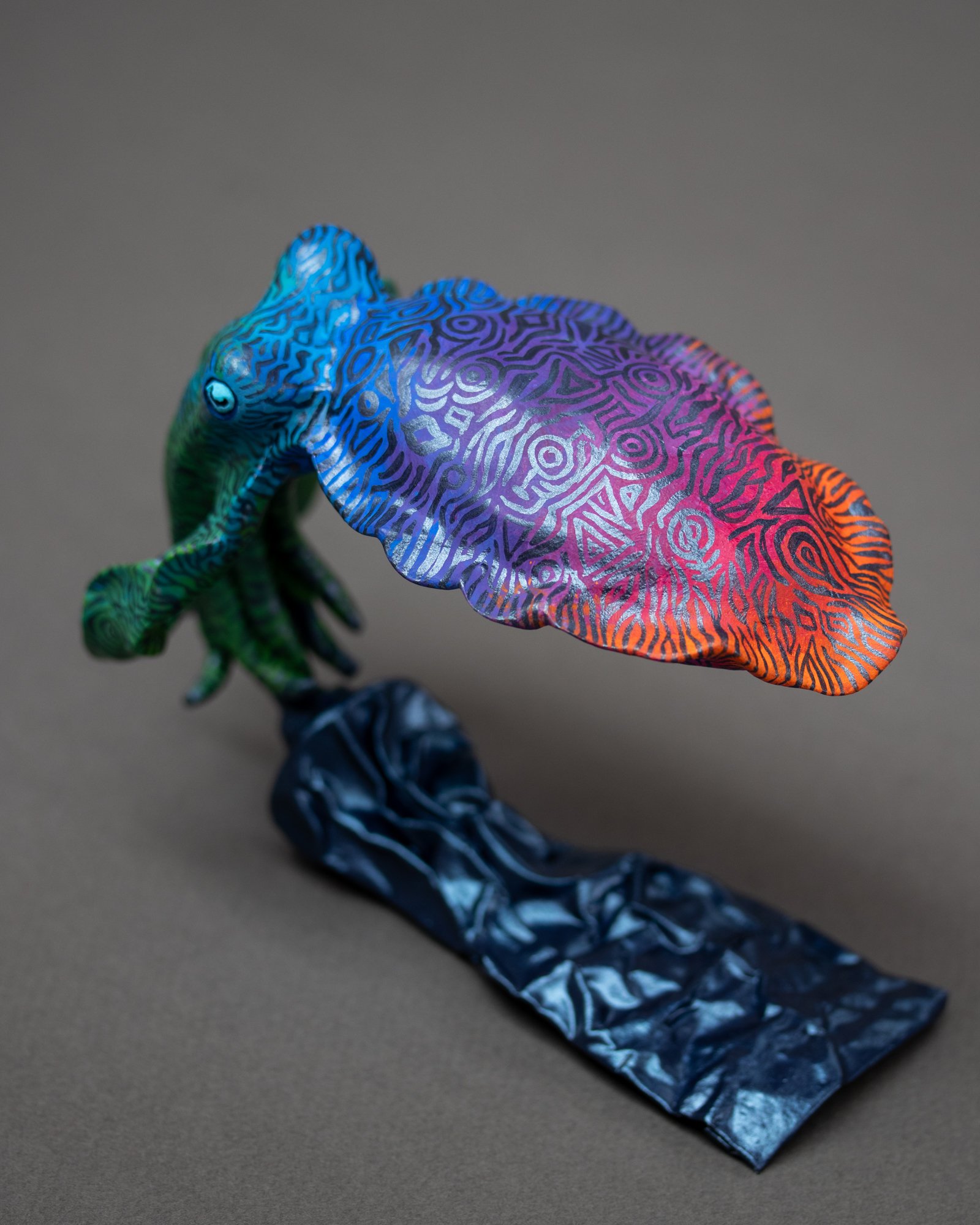 Squid's Story, Sculpture on Paint Tube, 2025