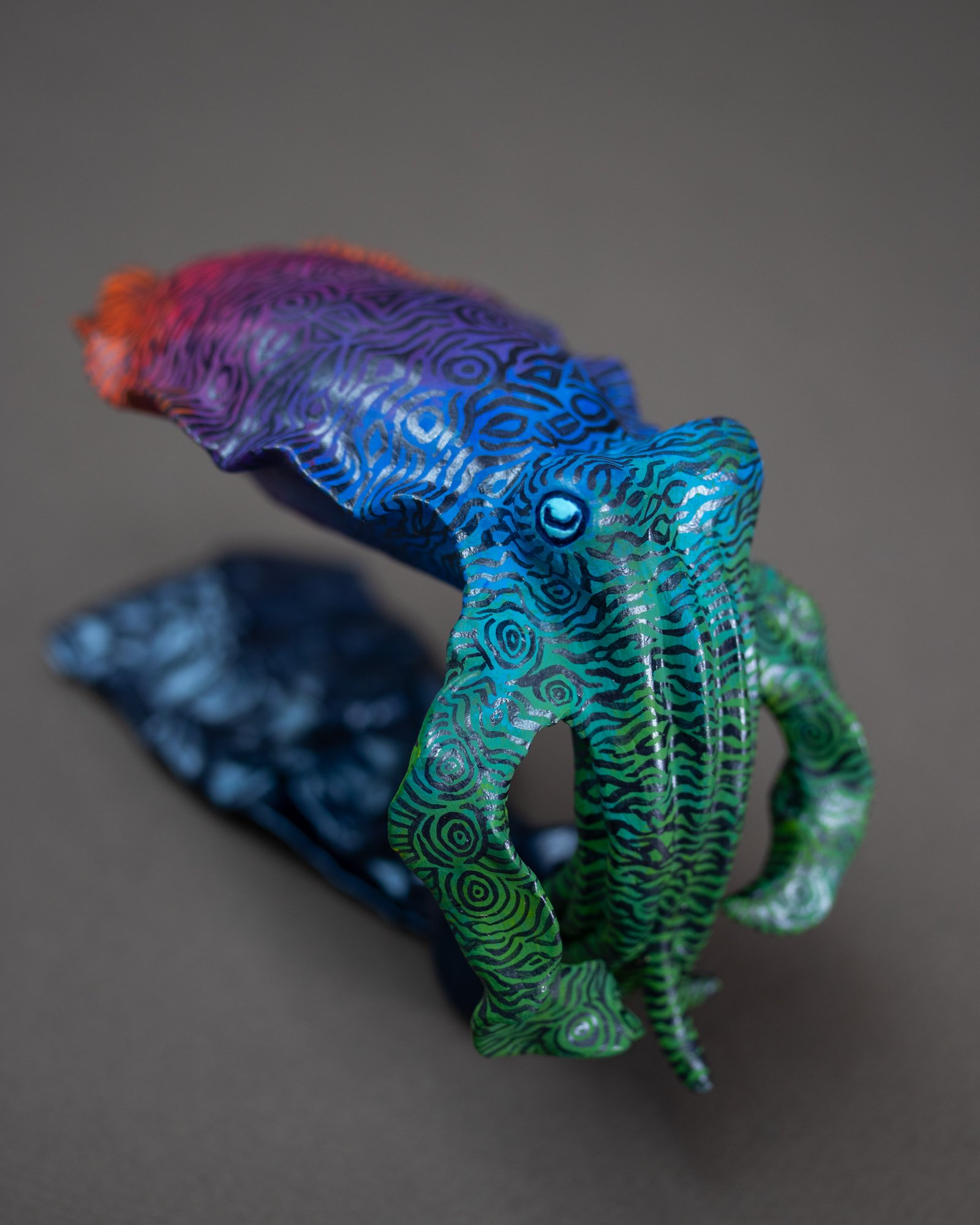 Squid's Story, Sculpture on Paint Tube, 2025