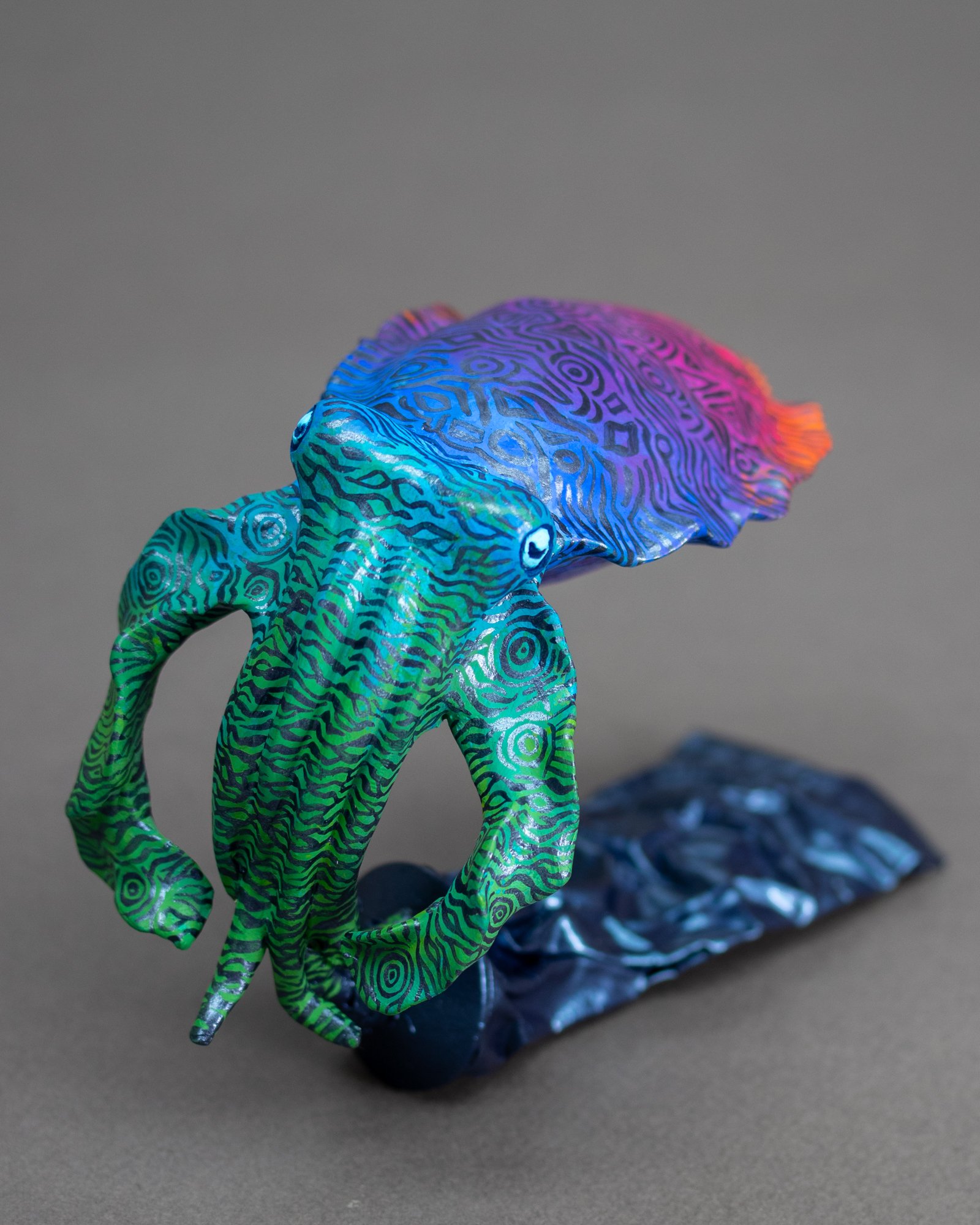 Squid's Story, Sculpture on Paint Tube, 2025