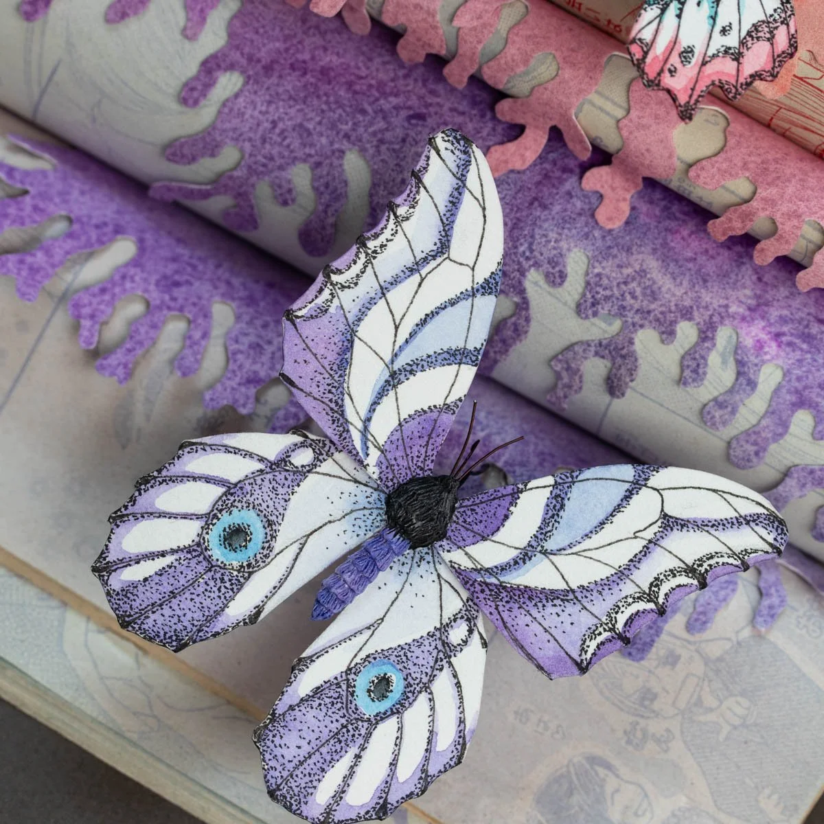 Pastel Embrace, Sculpture on Book, 2022